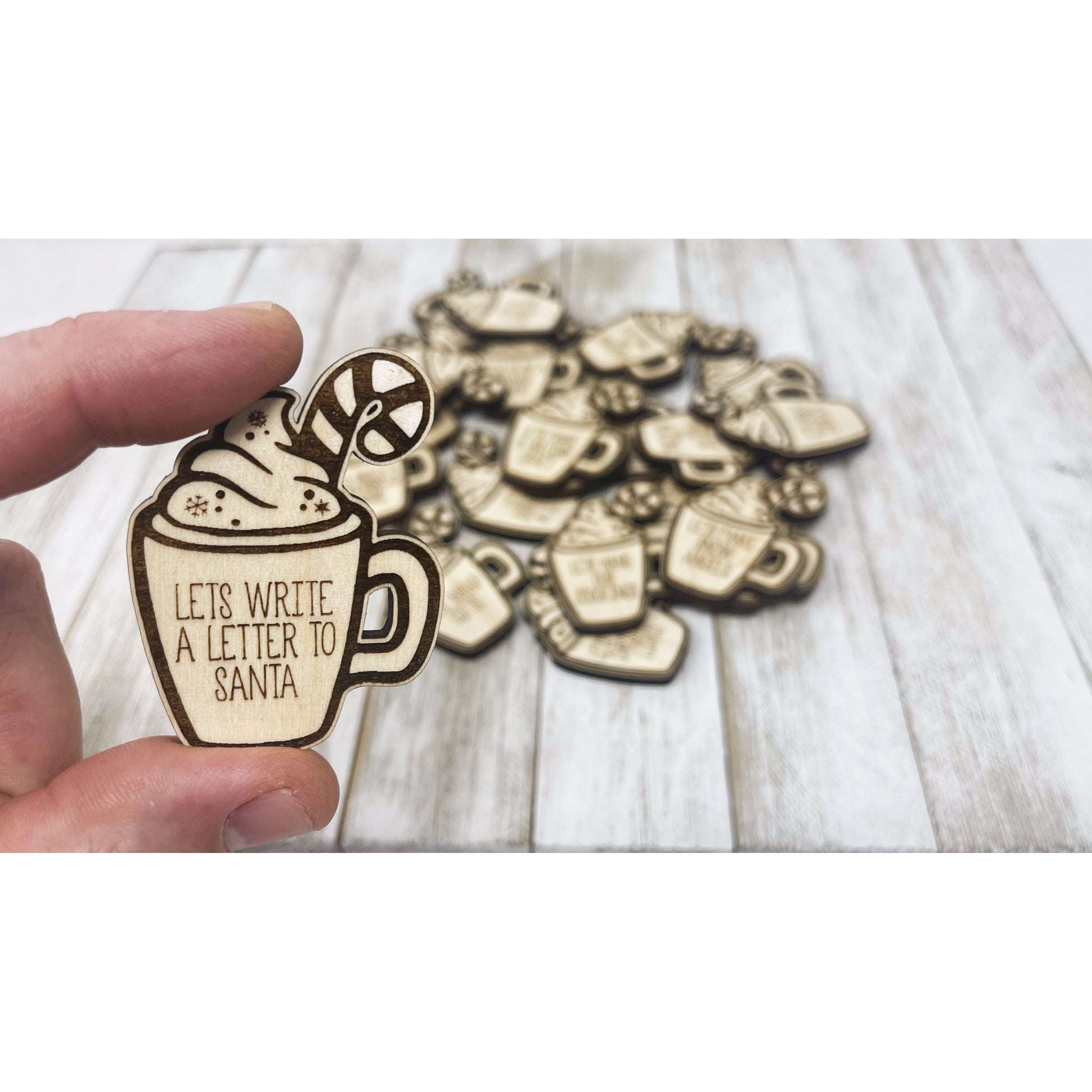 Christmas Activity Tokens for Family - Wooden Christmas Cocoa Kids Bucket List Token, Advent Calendar Filler, Xmas Countdown Coin, Child Game
