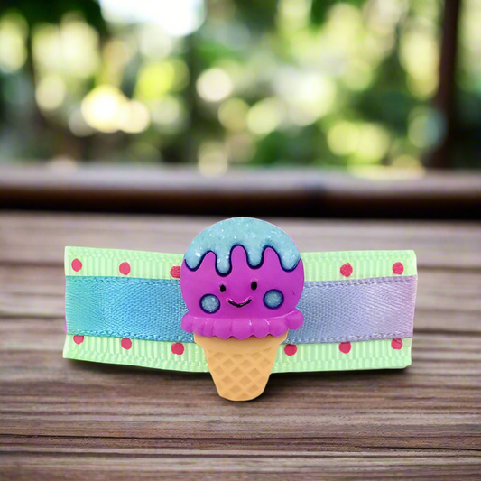 Ice Cream Hair Clip, Pastel Summer Hair Barrette