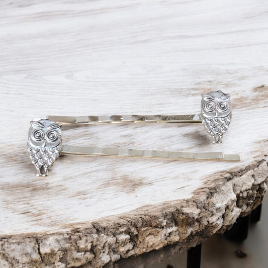 Small Silver Owl Bobby Pins: Stylish & Whimsical Accessories for Your Hair