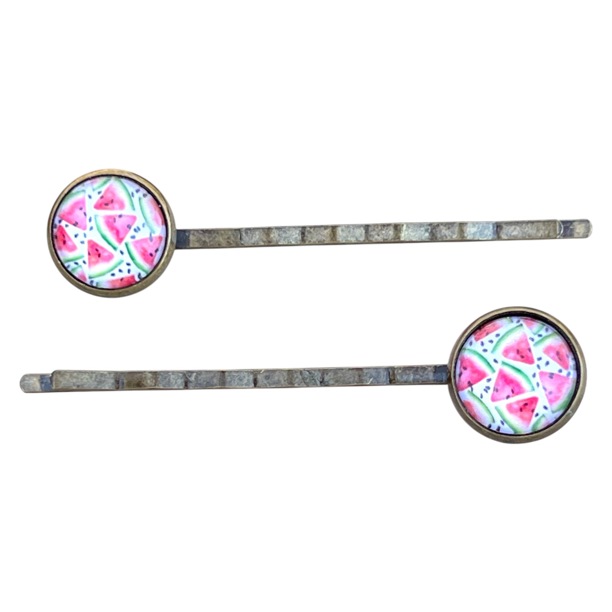 Watermelon Hair Pins – Set of 2 Fun Summer Accessories