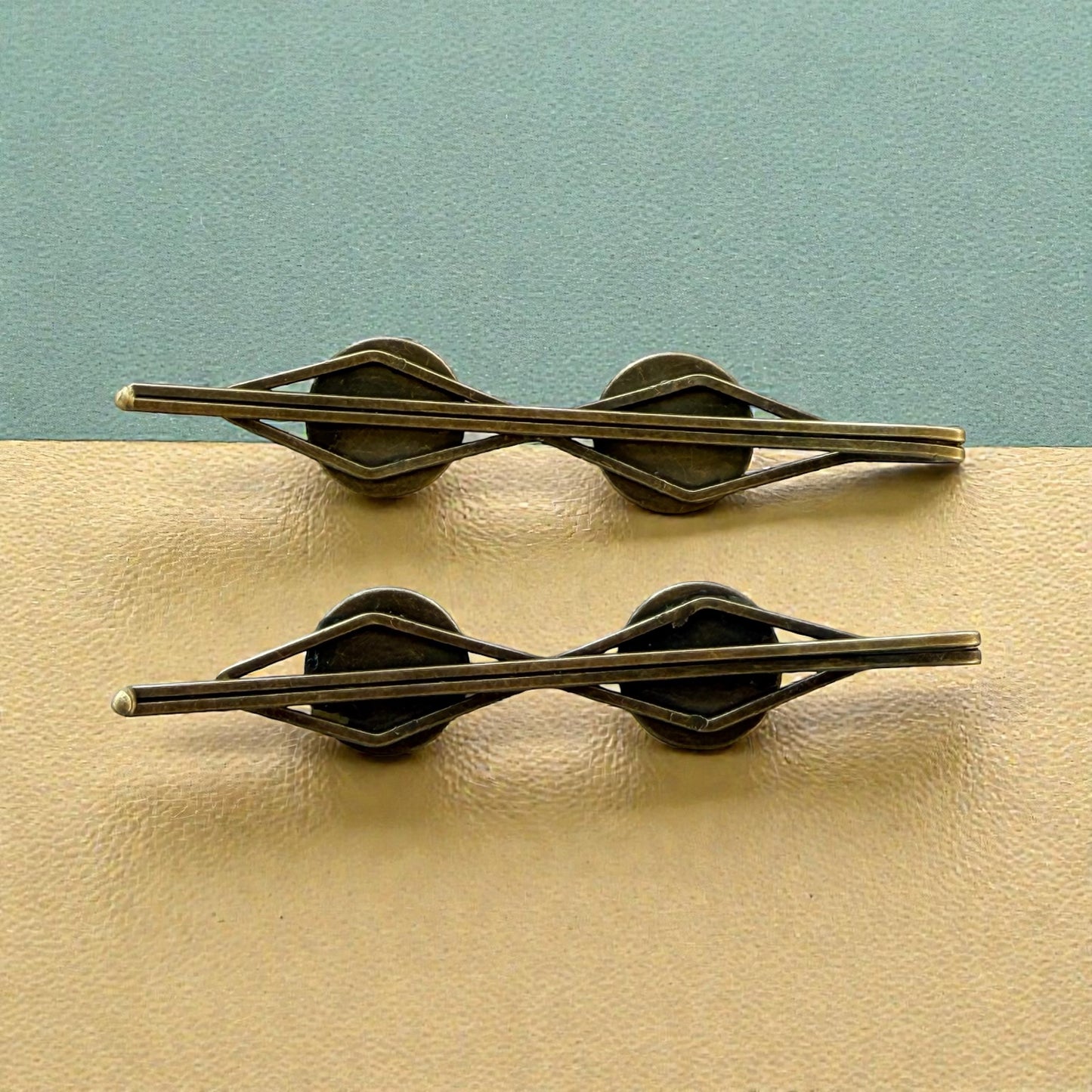 Rainbow Iridescent Bronze Hair Pins – Gem Bobby Pin Set for Women