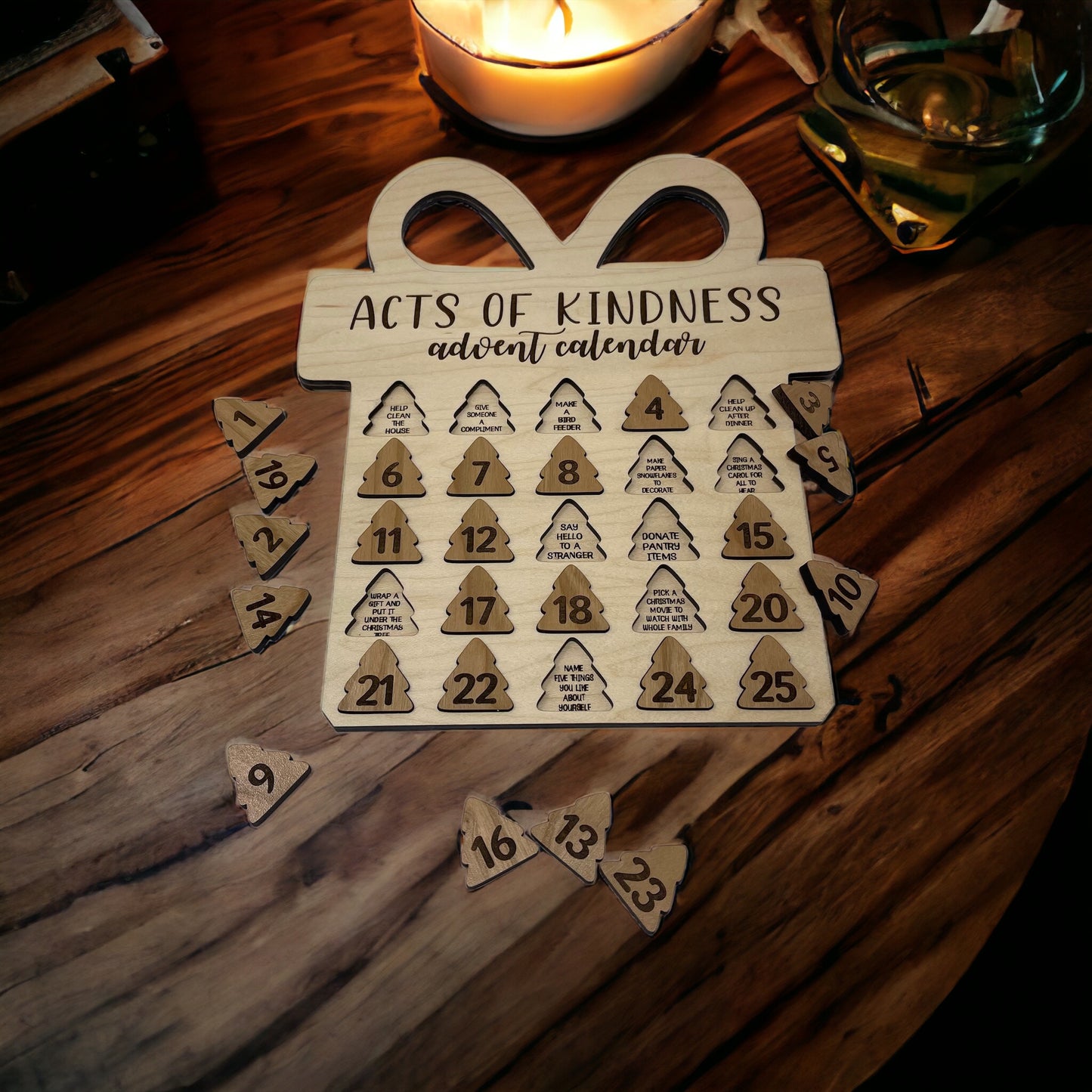 Christmas Advent Calendars - Acts of Kindness Countdown Calendar, Christmas Activities for Families, Activity Calendar, Kids Advent Calendar