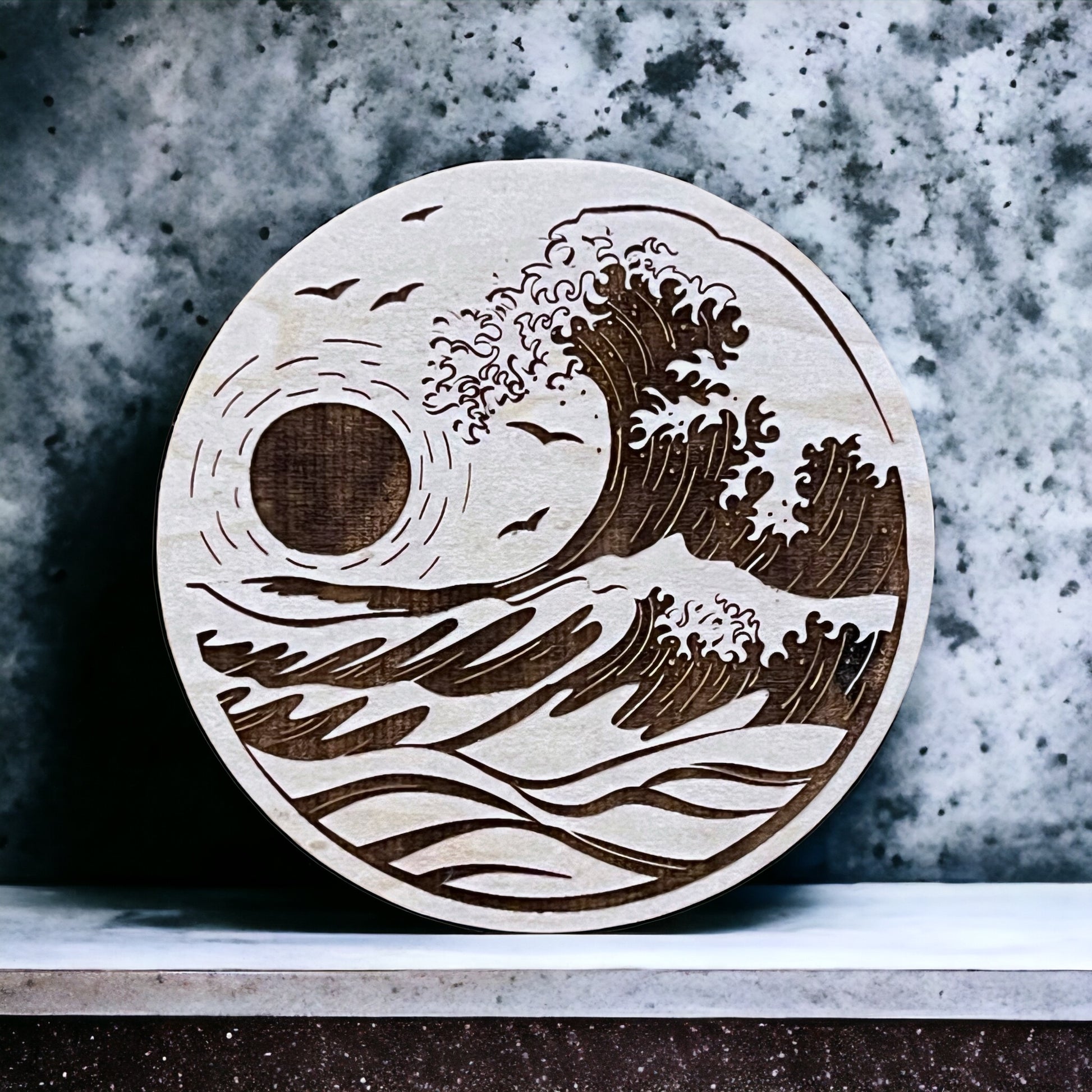 Ocean Wave Magnet – Japanese-Inspired Coastal Decor for Beach Lovers