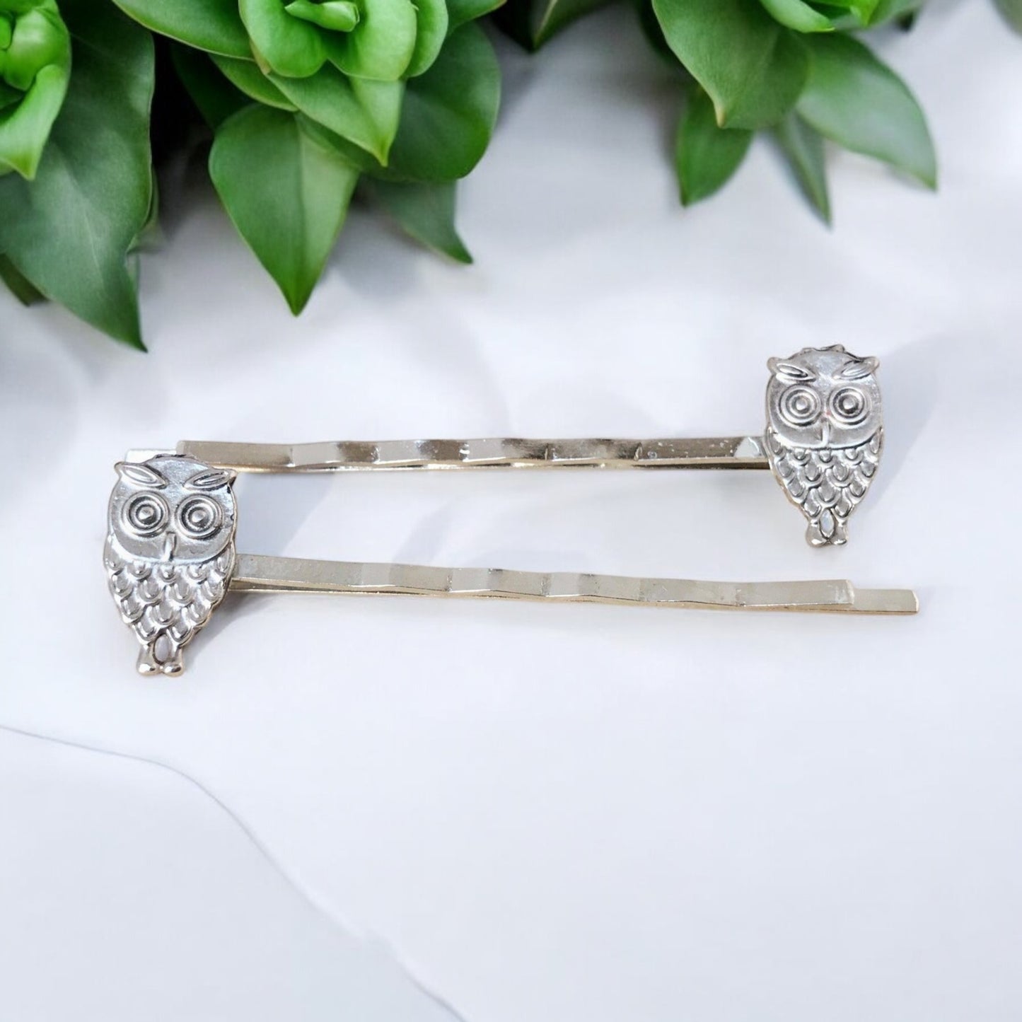 Small Silver Owl Bobby Pins: Stylish & Whimsical Accessories for Your Hair