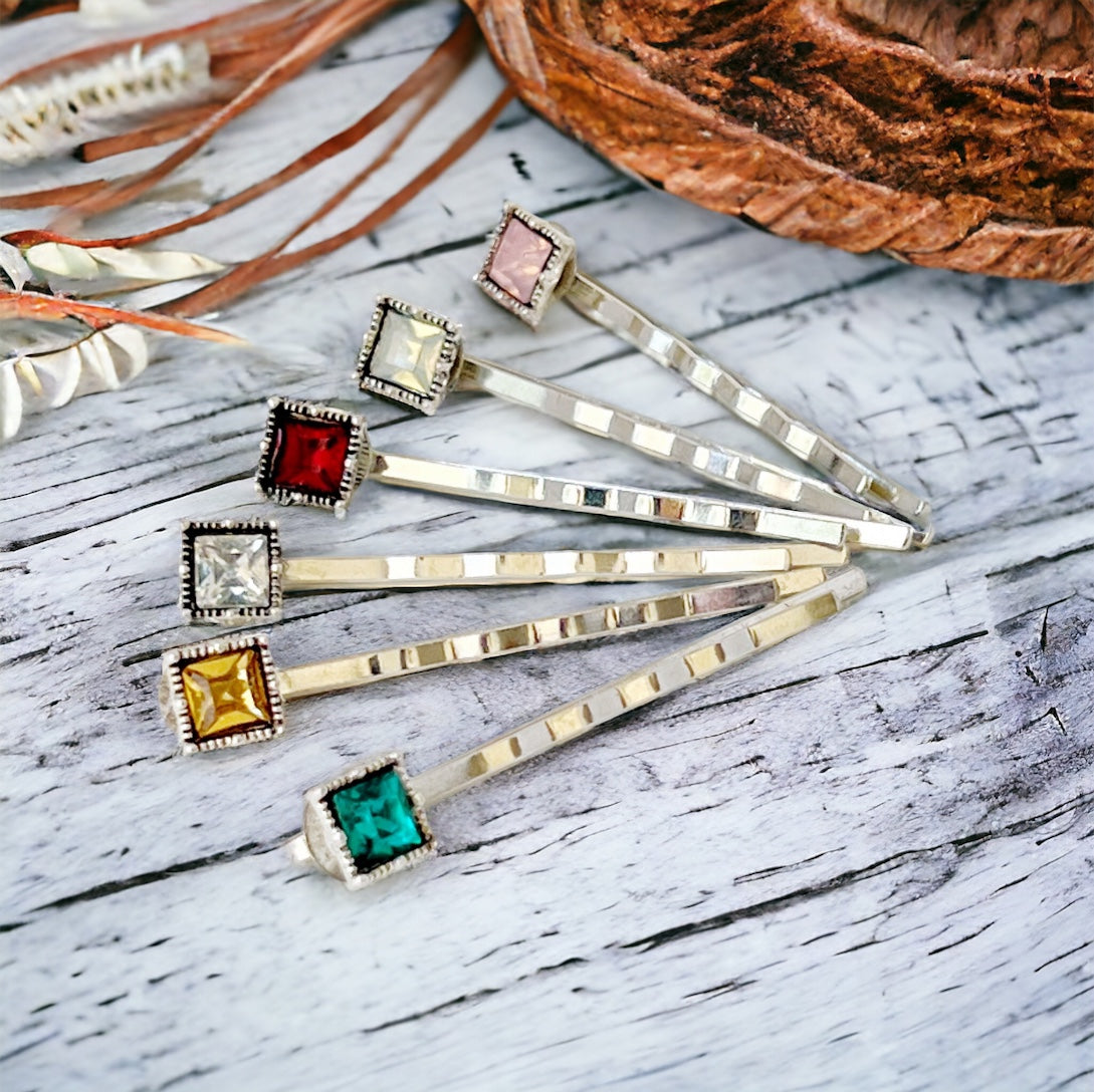 Multi Color Acrylic Square Hair Pins: Boho Chic Accessories for Unique Hairstyles