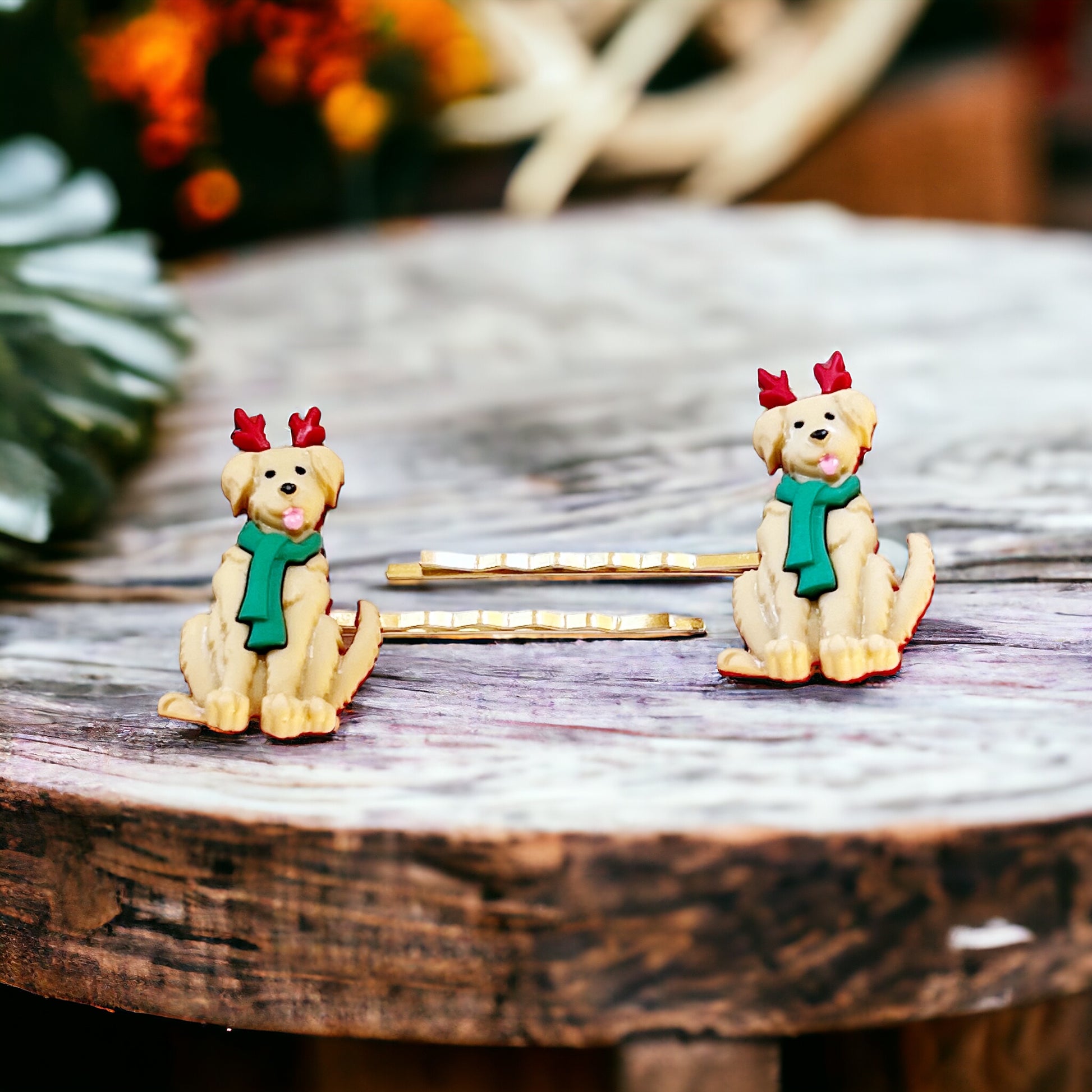 Winter Dog Christmas Hair Pins: Festive Accessories for Pet Lovers