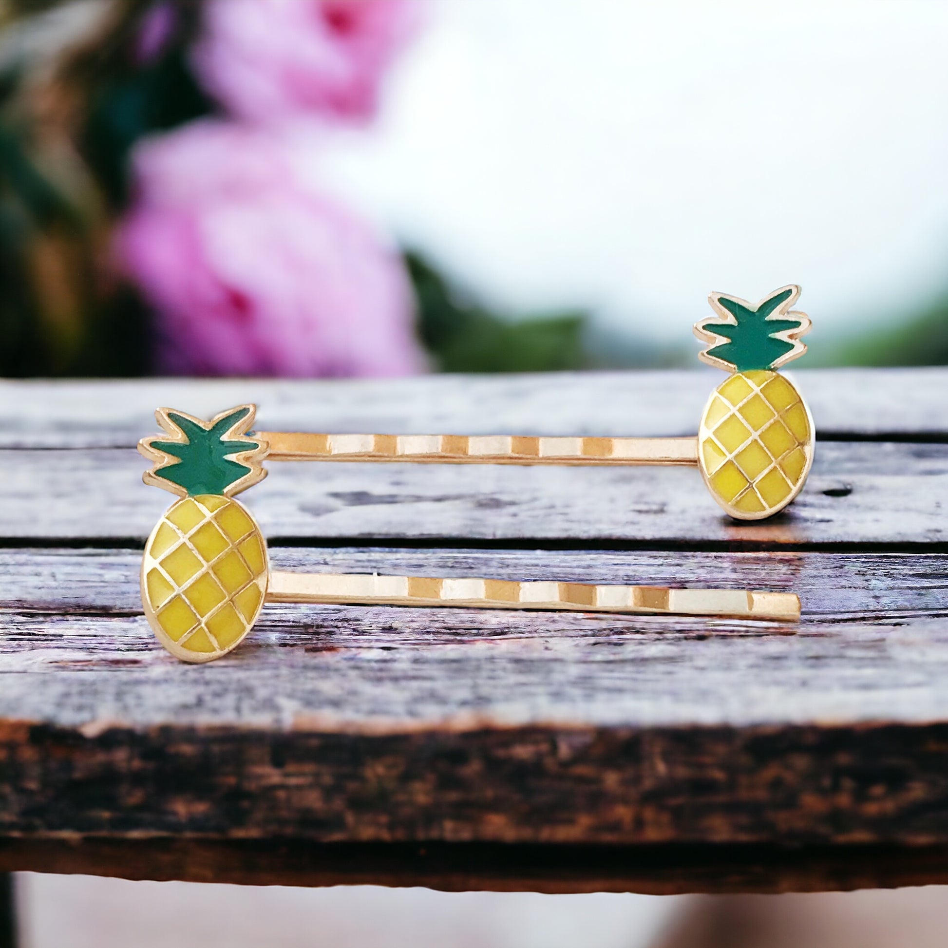 Enamel Pineapple Bobby Pins: Sweet Accessories for Fun & Flirty Hairstyles