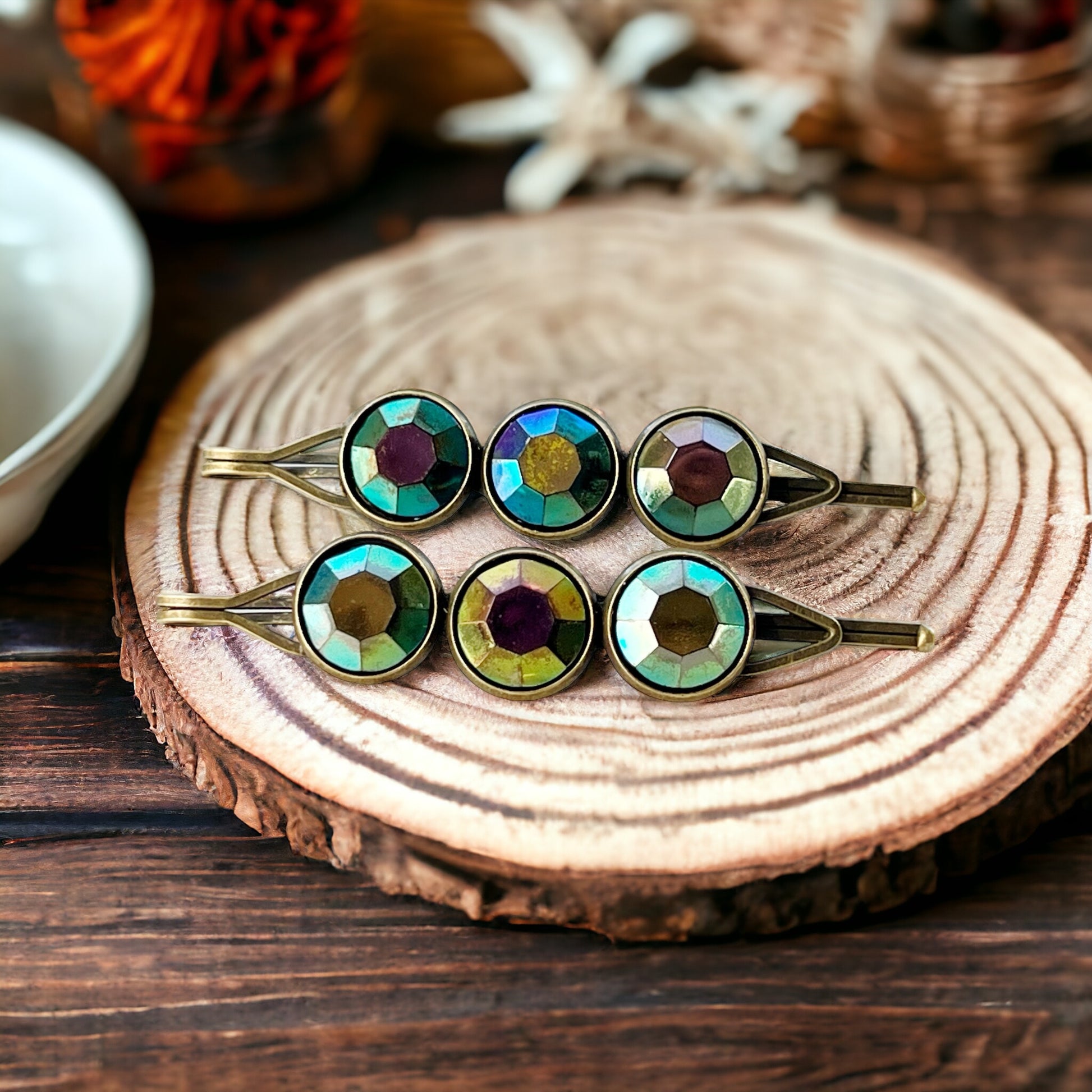 Metallic Rainbow Hair Clips - Shiny & Colorful Hair Accessories