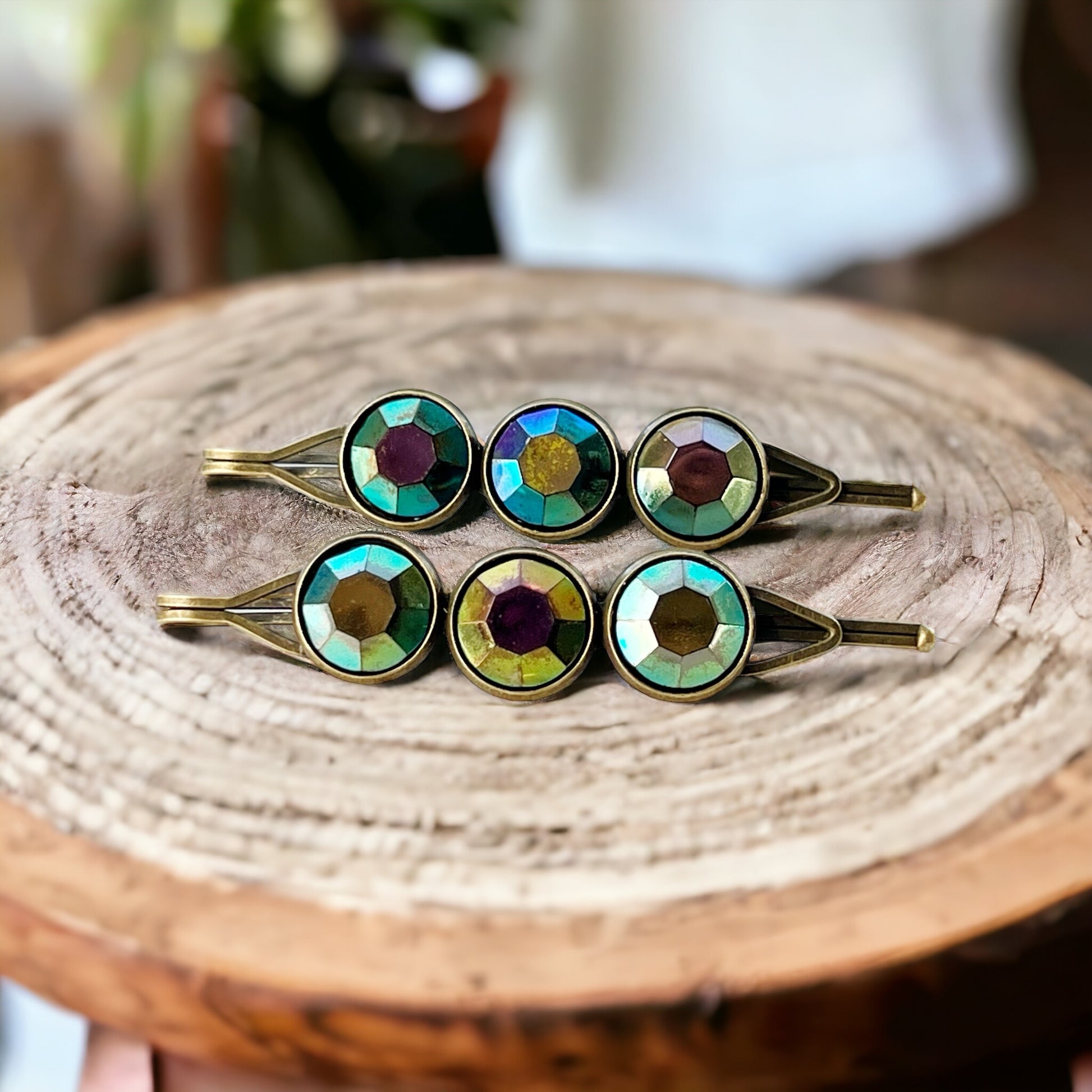 Metallic Rainbow Hair Clips - Shiny & Colorful Hair Accessories