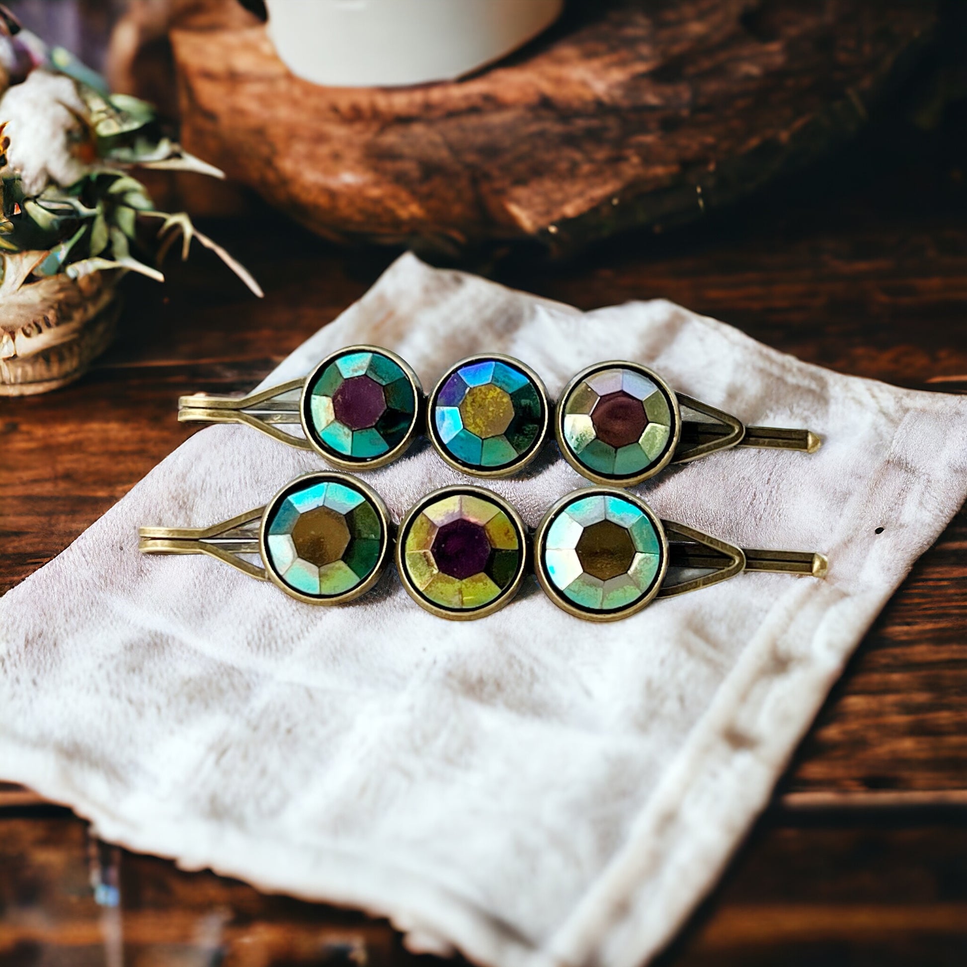 Metallic Rainbow Hair Clips - Shiny & Colorful Hair Accessories