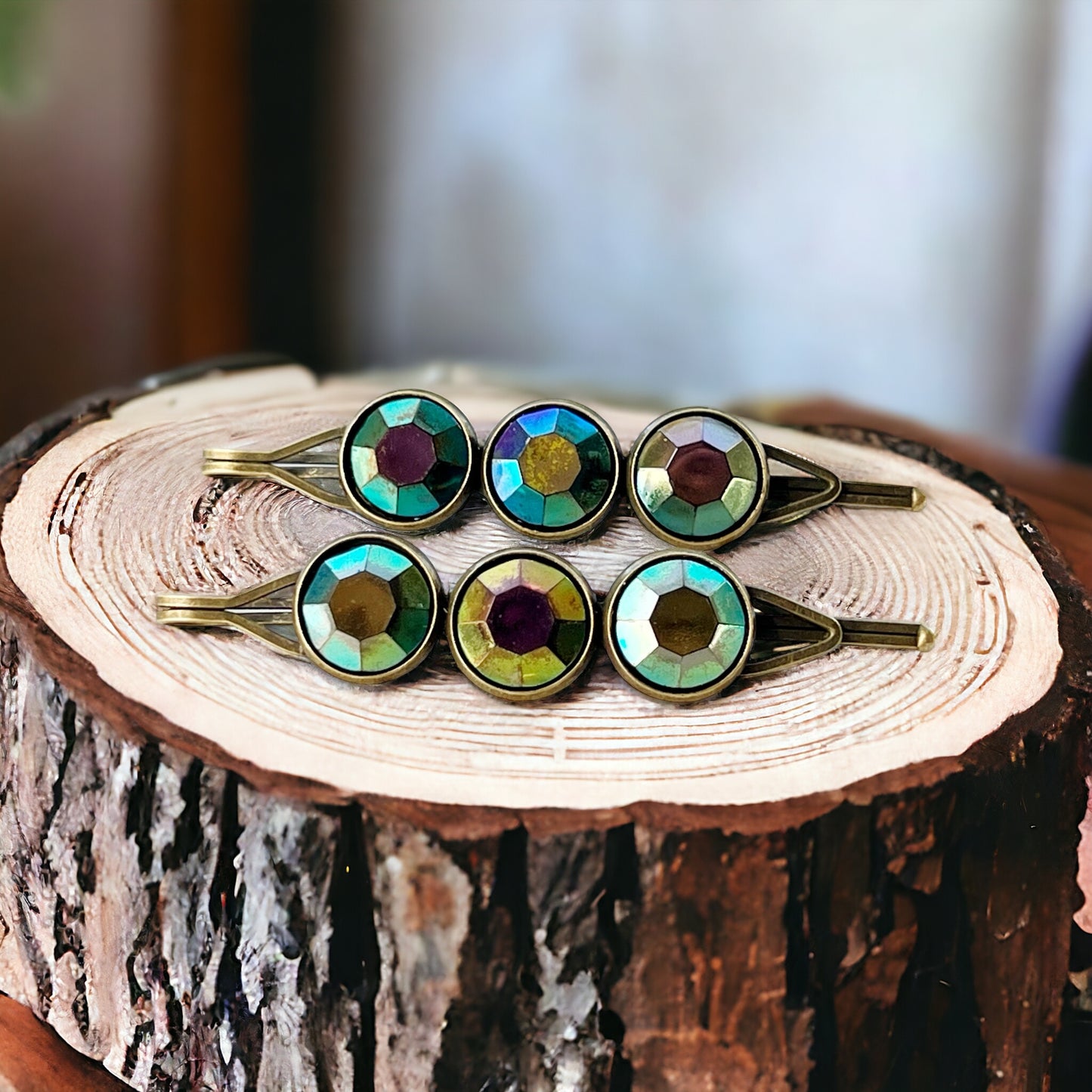 Metallic Rainbow Hair Clips - Shiny & Colorful Hair Accessories