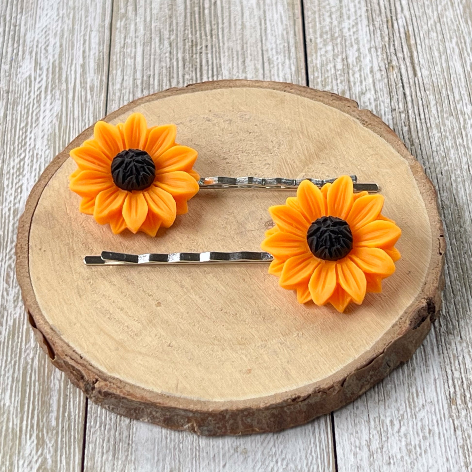 Boho Hippie Sunflower Floral Hair Pins for Women - Stylish Accessories for Bohemian Hairdos