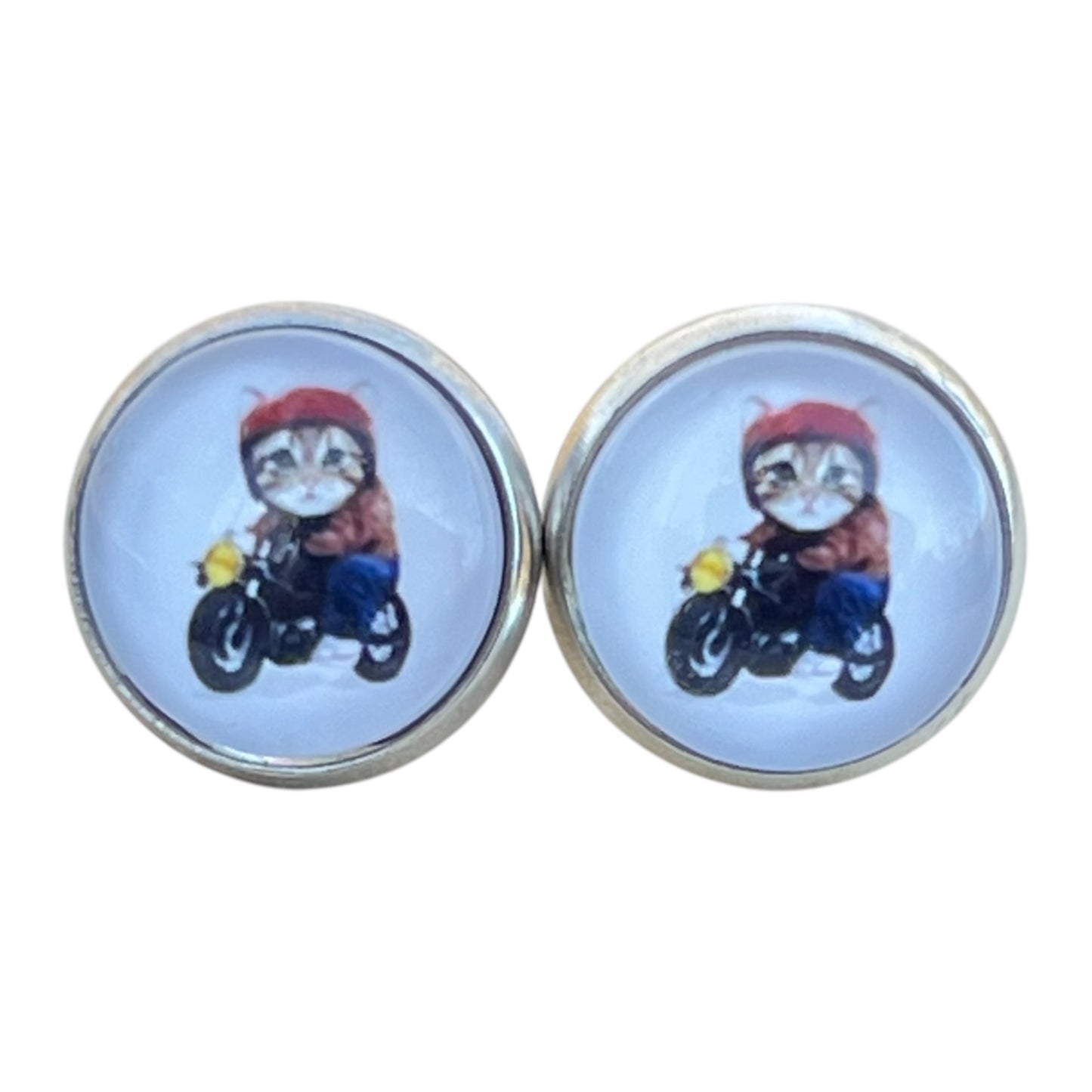Lightweight handmade earrings with stainless steel posts