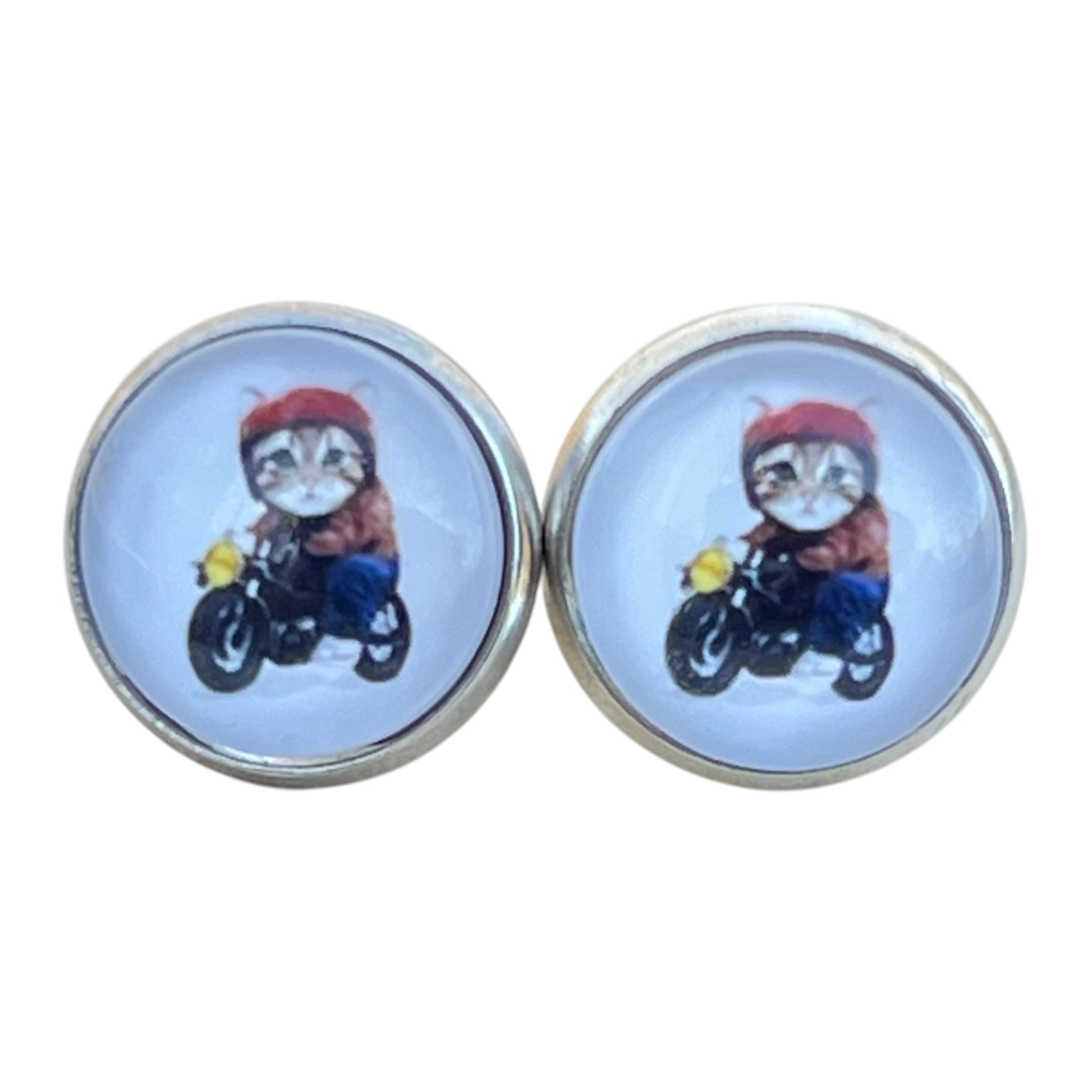 Lightweight handmade earrings with stainless steel posts