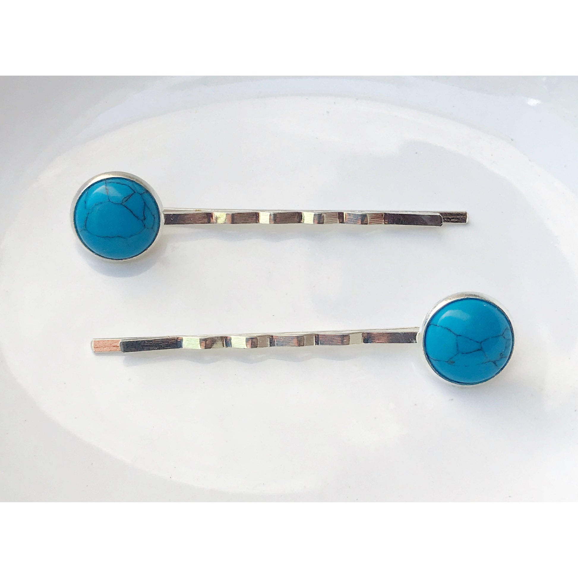 Turquoise Hair Pin - Western Cowgirl Decorative Bobby Pin, Women's Southwestern Hair Accessories
