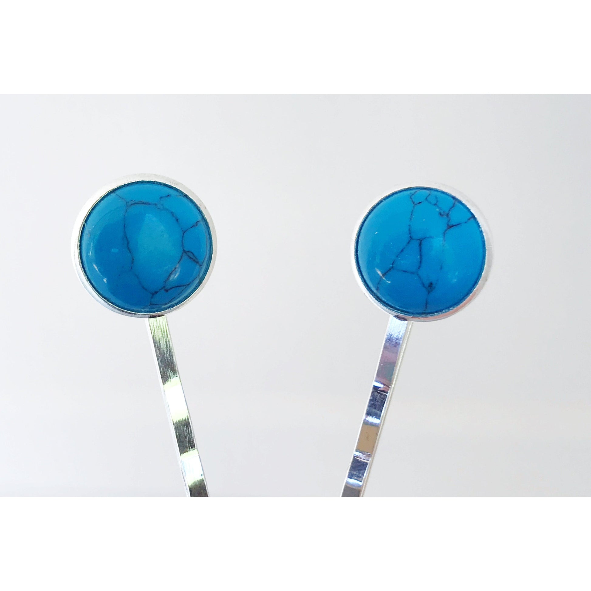 Turquoise Hair Pin - Western Cowgirl Decorative Bobby Pin, Women's Southwestern Hair Accessories
