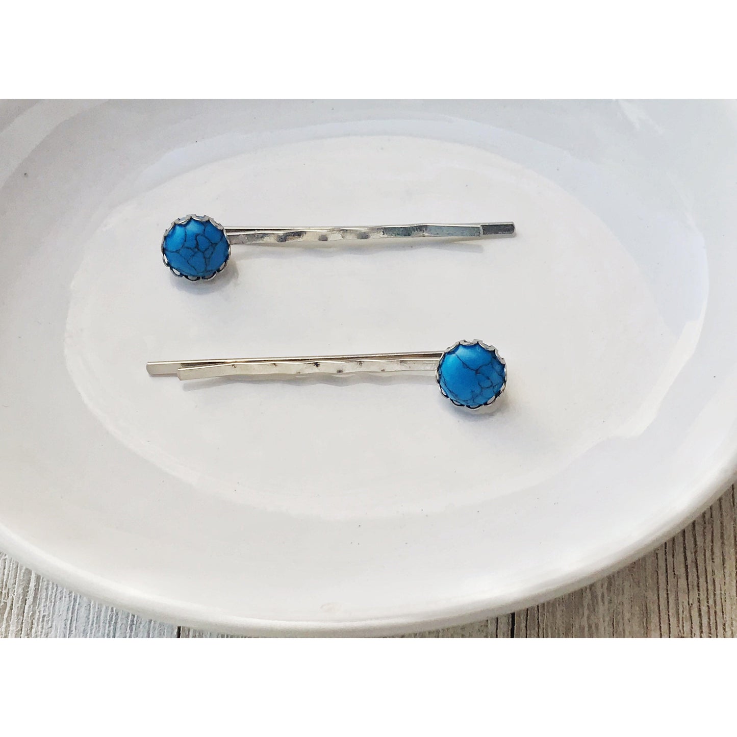 Turquoise Hair Pin - Western Cowgirl Decorative Bobby Pin, Women's Southwestern Hair Accessories