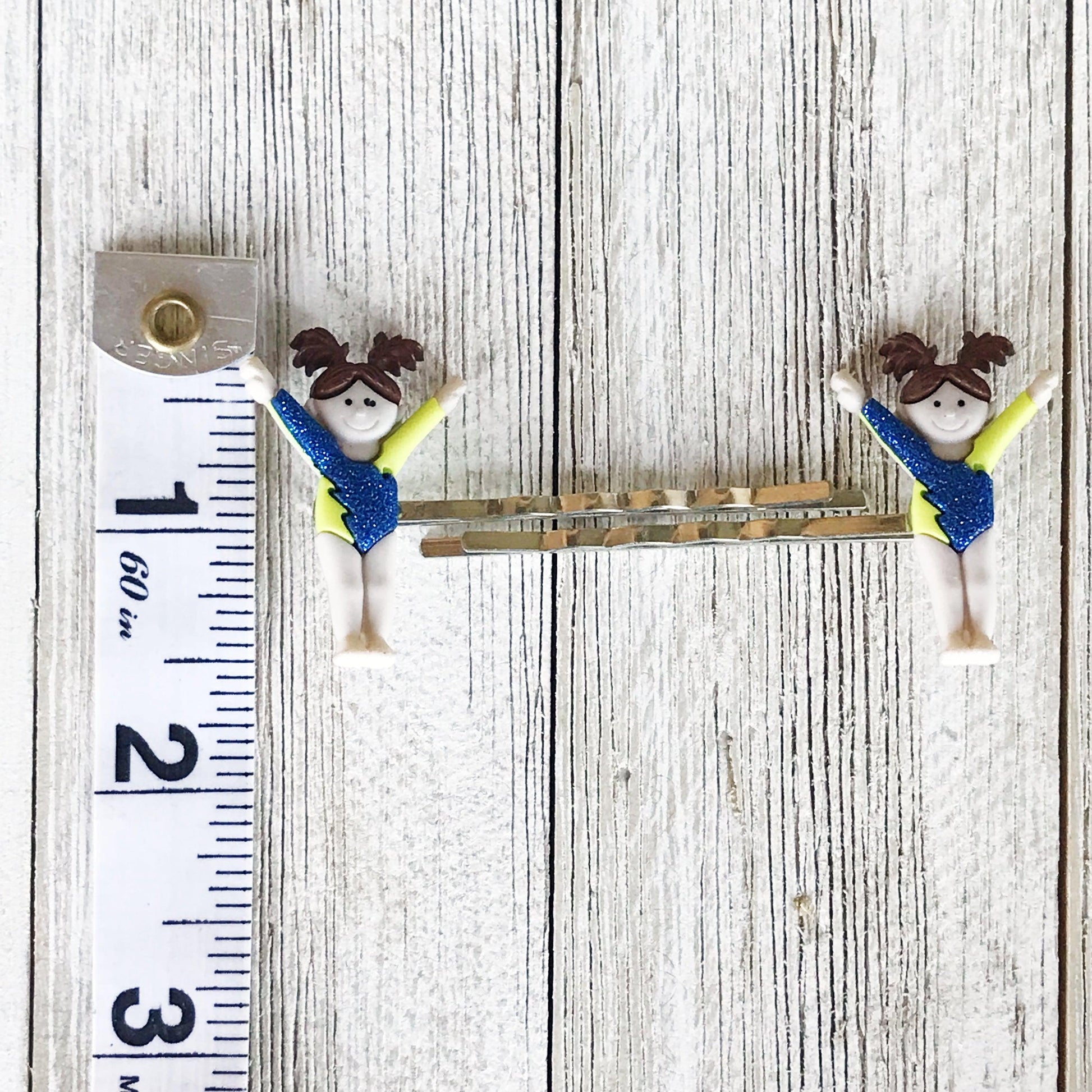 Set of 2 Gymnasts Hair Pins - Cheerful Accessories for Gymnastics Enthusiasts