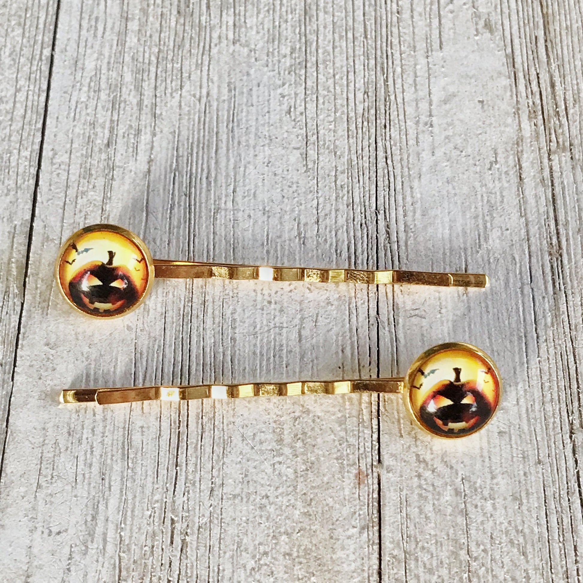 Halloween Pumpkin Hair Pins