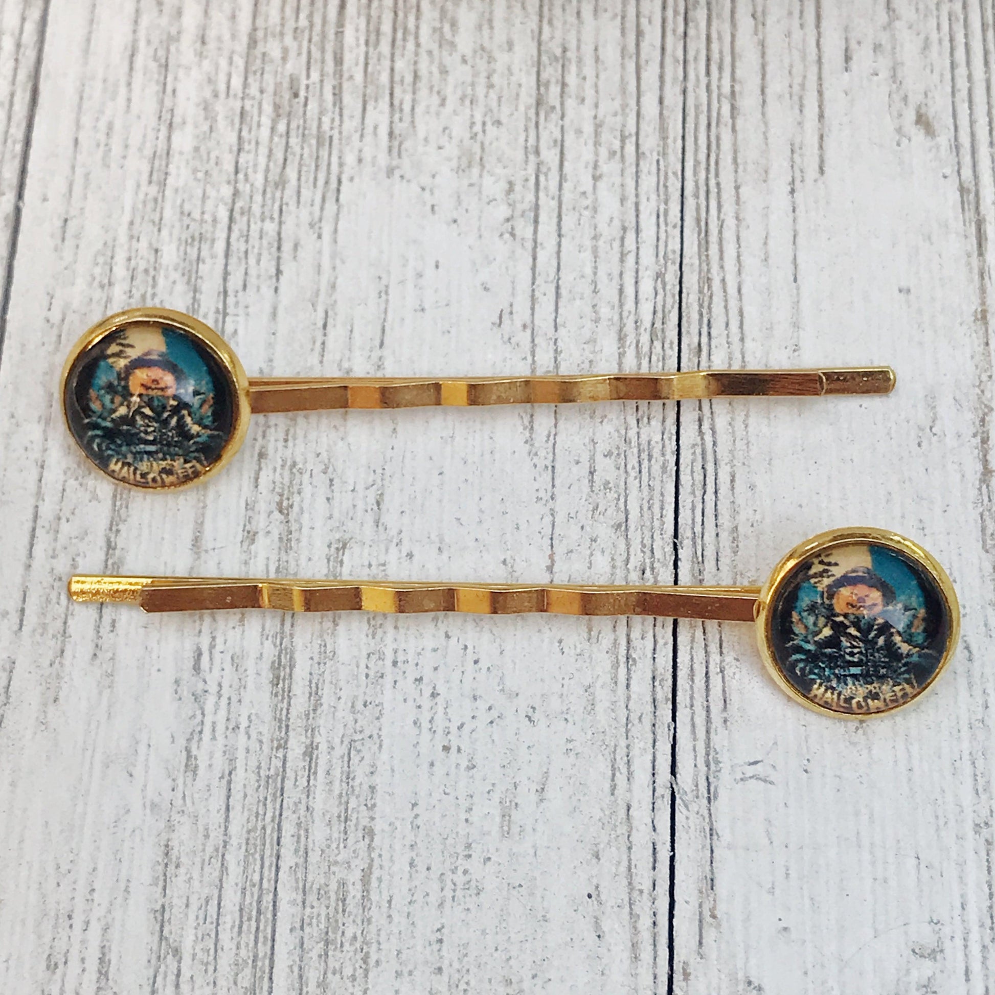 Halloween Scarecrow Hair Pins, Halloween Hair Clips, Halloween Barrettes, Pumpkin Head Hair Clips, Hair Clips for Woman, Pumpkin Bobby Pins