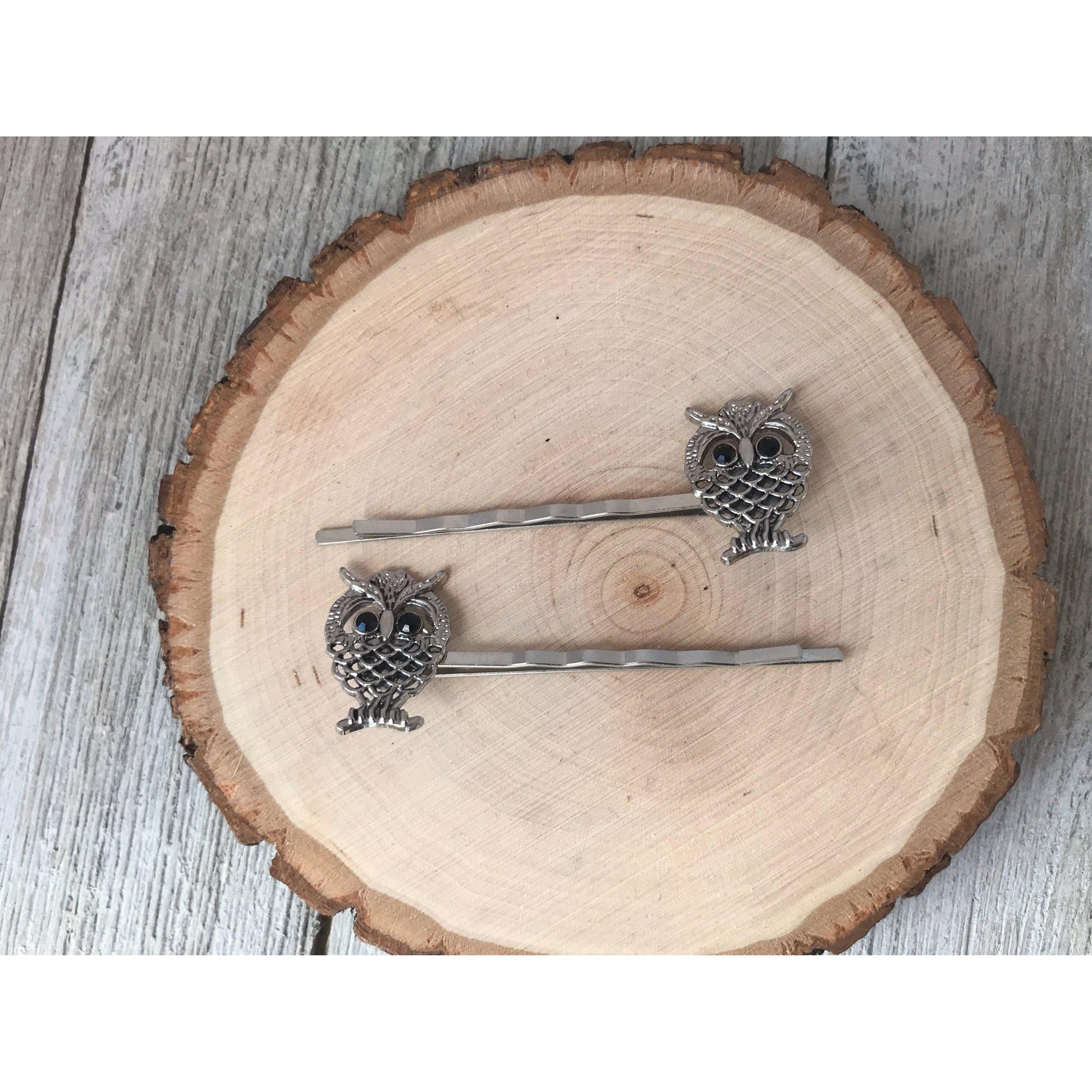 Silver Filigree Owl Bobby Pins: Stylish & Whimsical Accessories for Your Hair