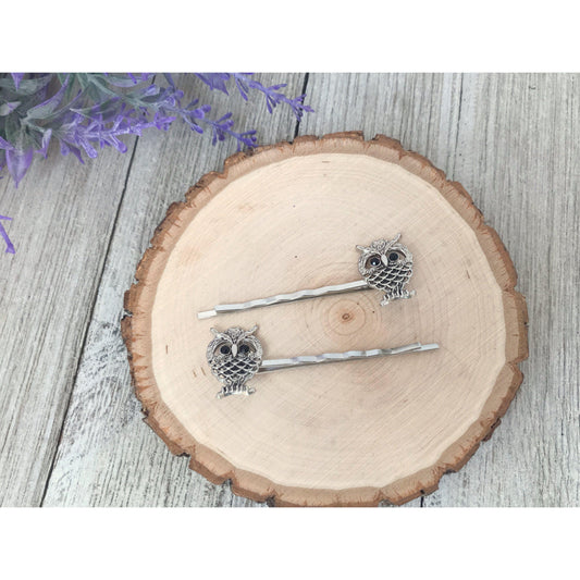 Silver Filigree Owl Bobby Pins: Stylish & Whimsical Accessories for Your Hair