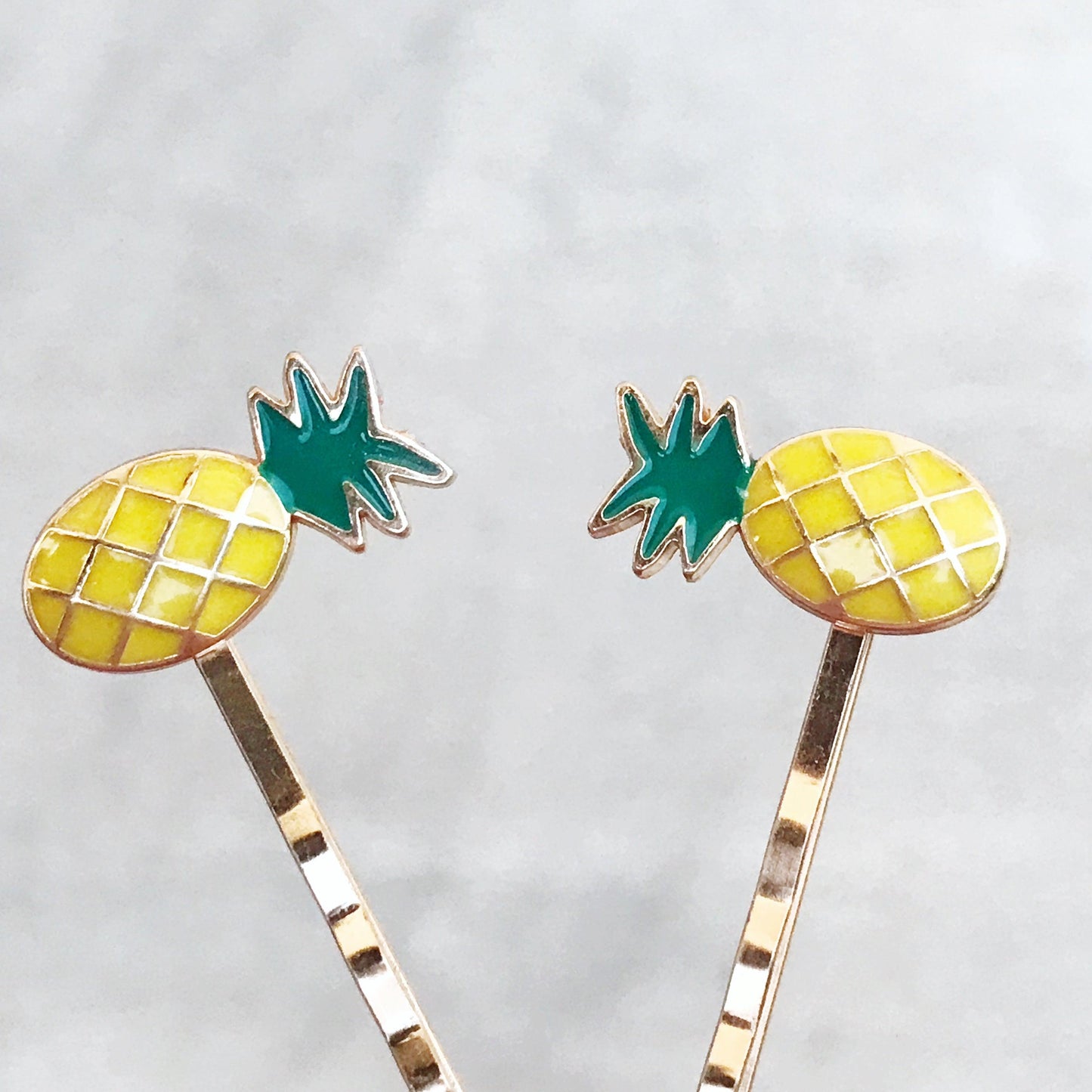 Enamel Pineapple Bobby Pins: Sweet Accessories for Fun & Flirty Hairstyles