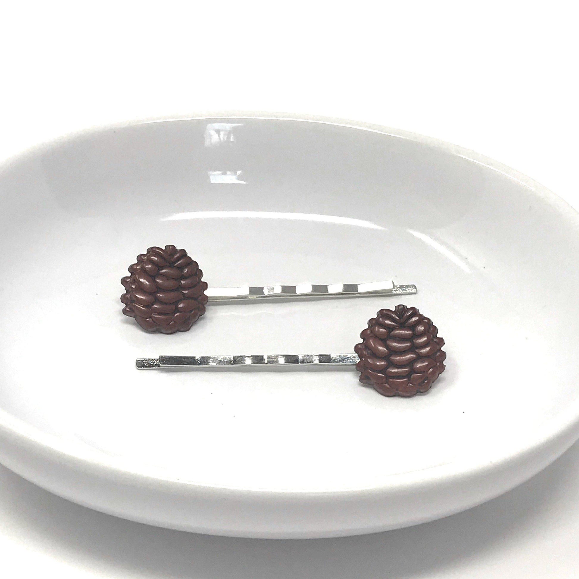 Pinecone Hair Pins | Set of 2 - Nature-Inspired Hair Accessories for a Rustic Touch