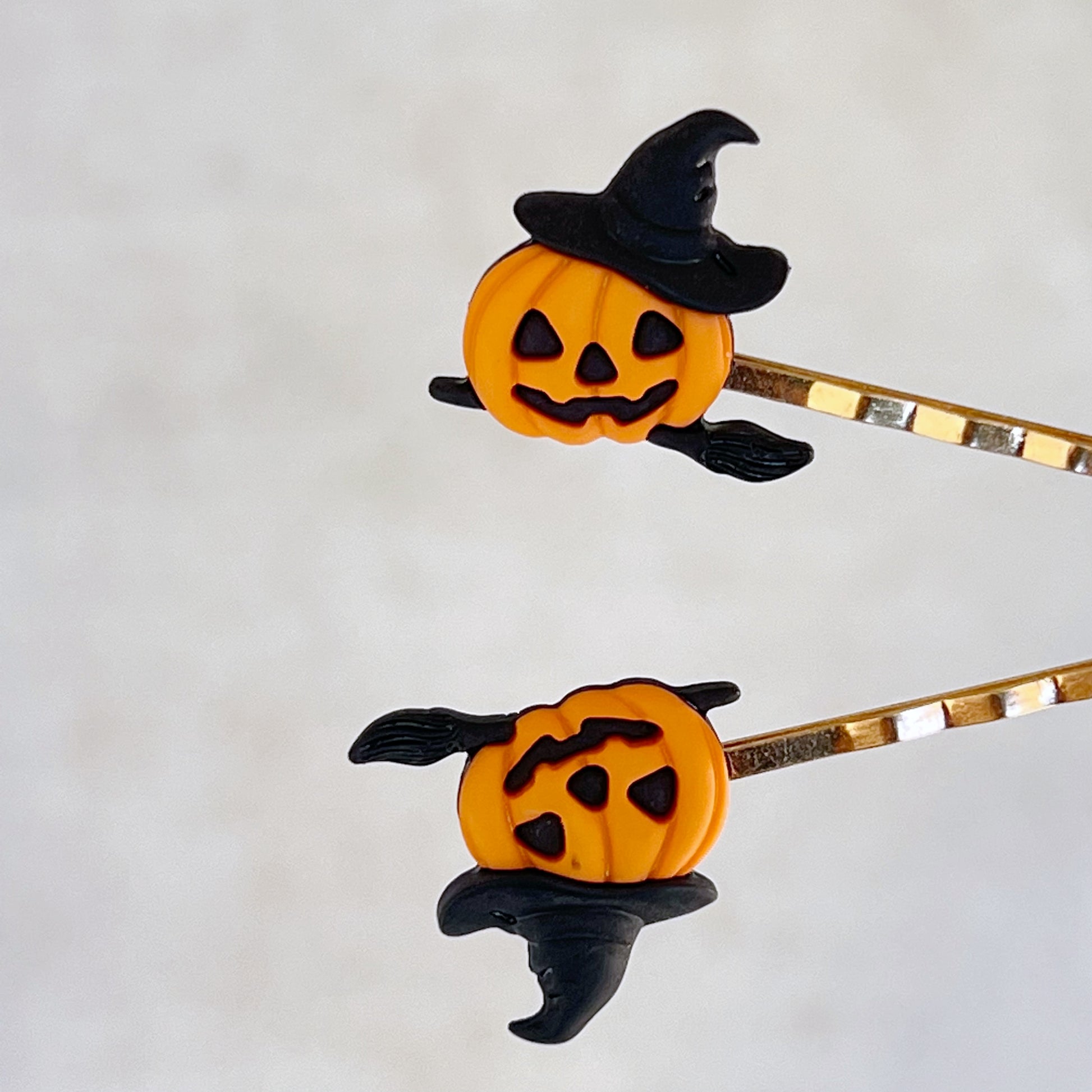 Halloween Pumpkin Witch Hair Pins