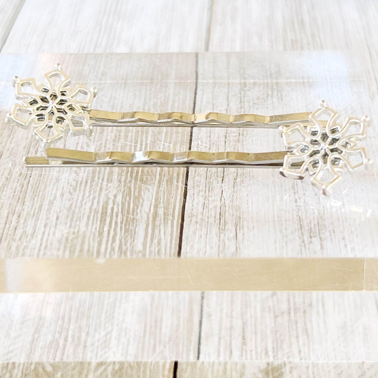 Silver Snowflake Hair Pin