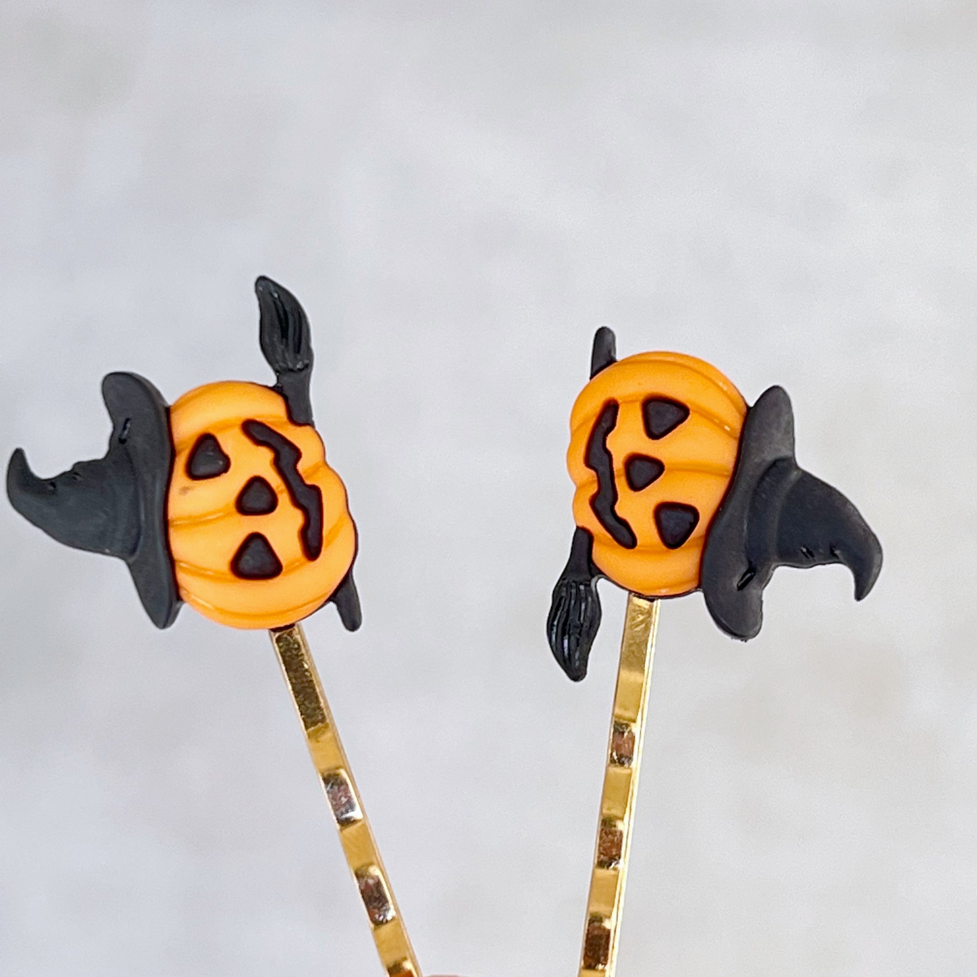 Halloween Pumpkin Witch Hair Pins