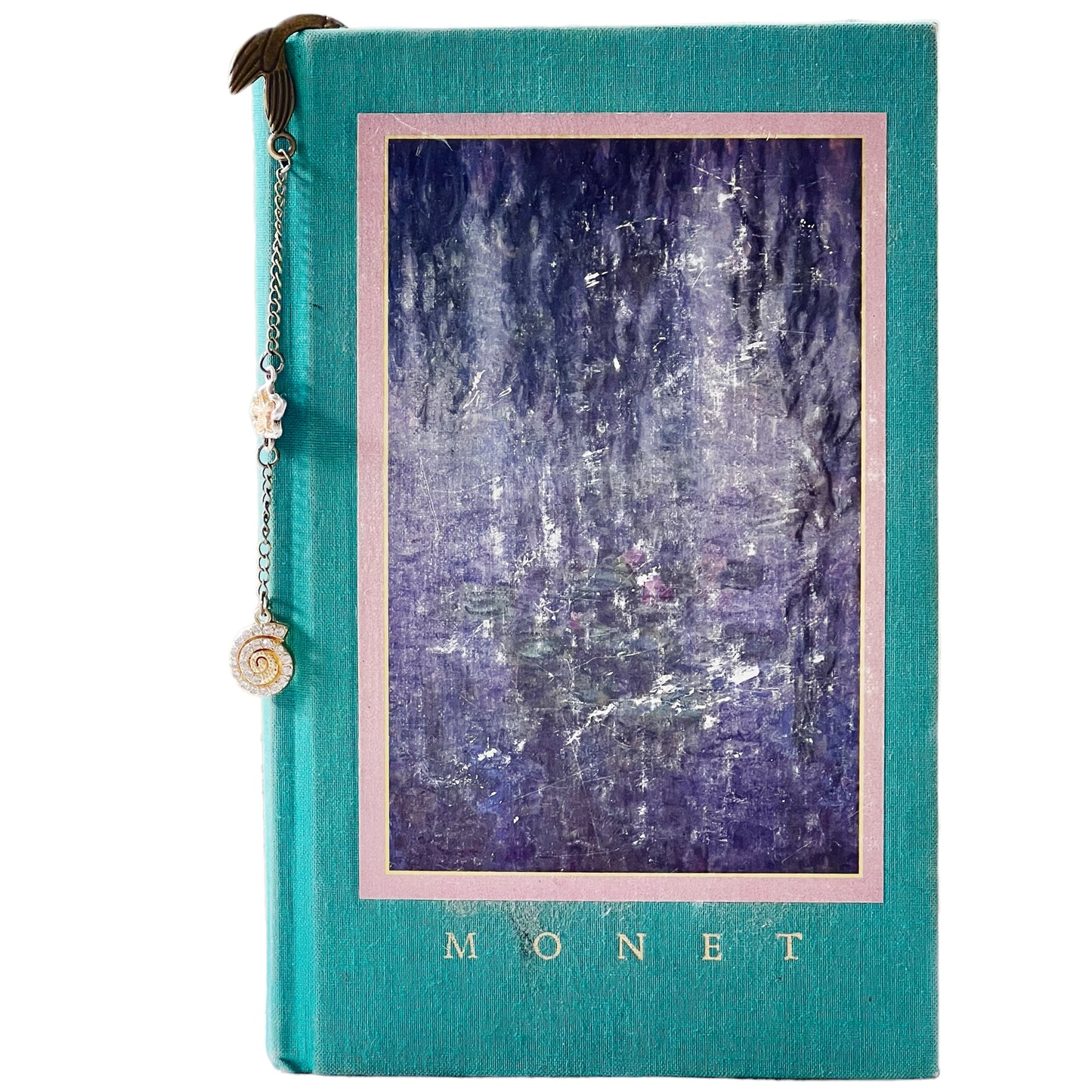 Metal Mermaid Bookmark with Seashell Dangle Chain Charm - Stylish & Unique Reading Accessory