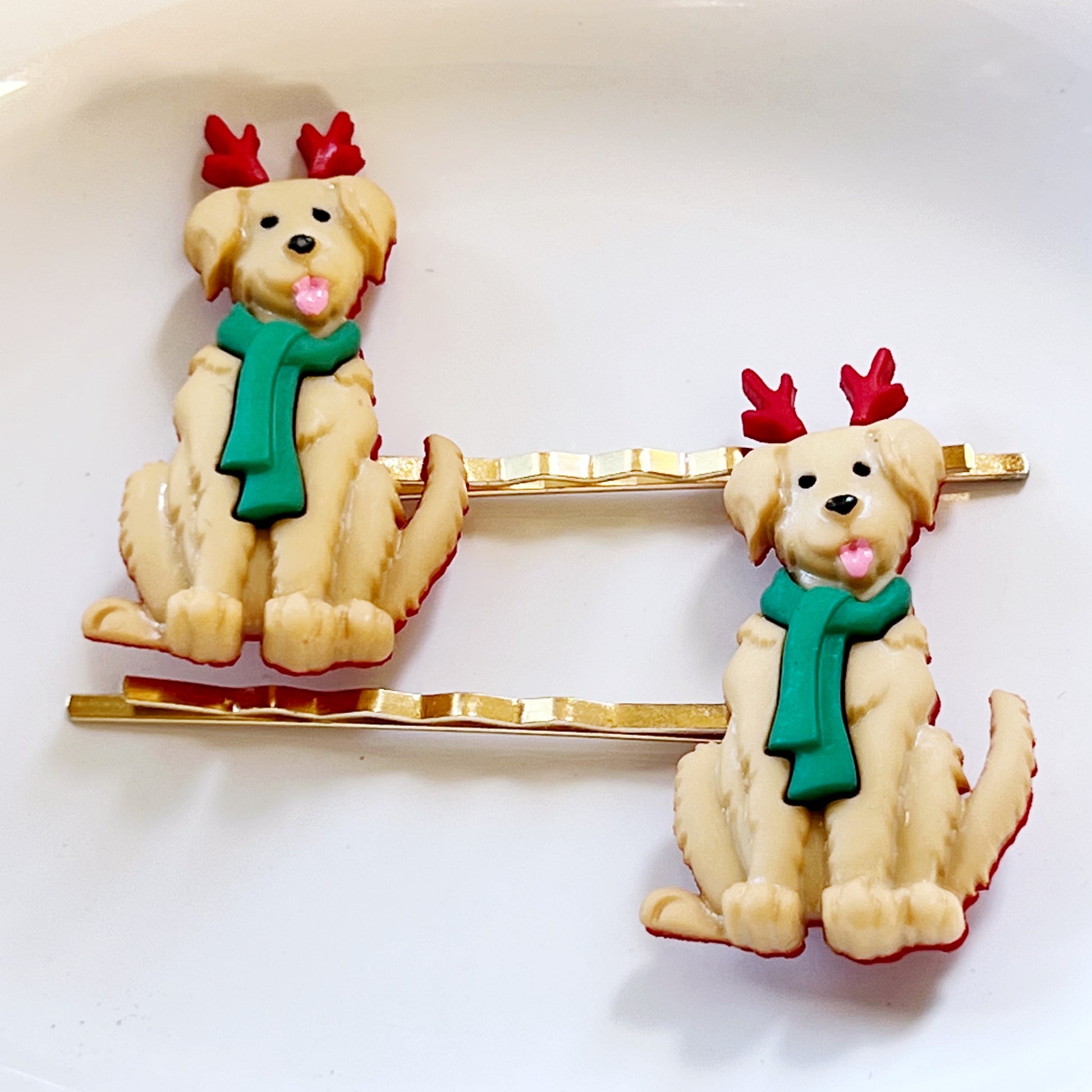 Winter Dog Christmas Hair Pins: Festive Accessories for Pet Lovers