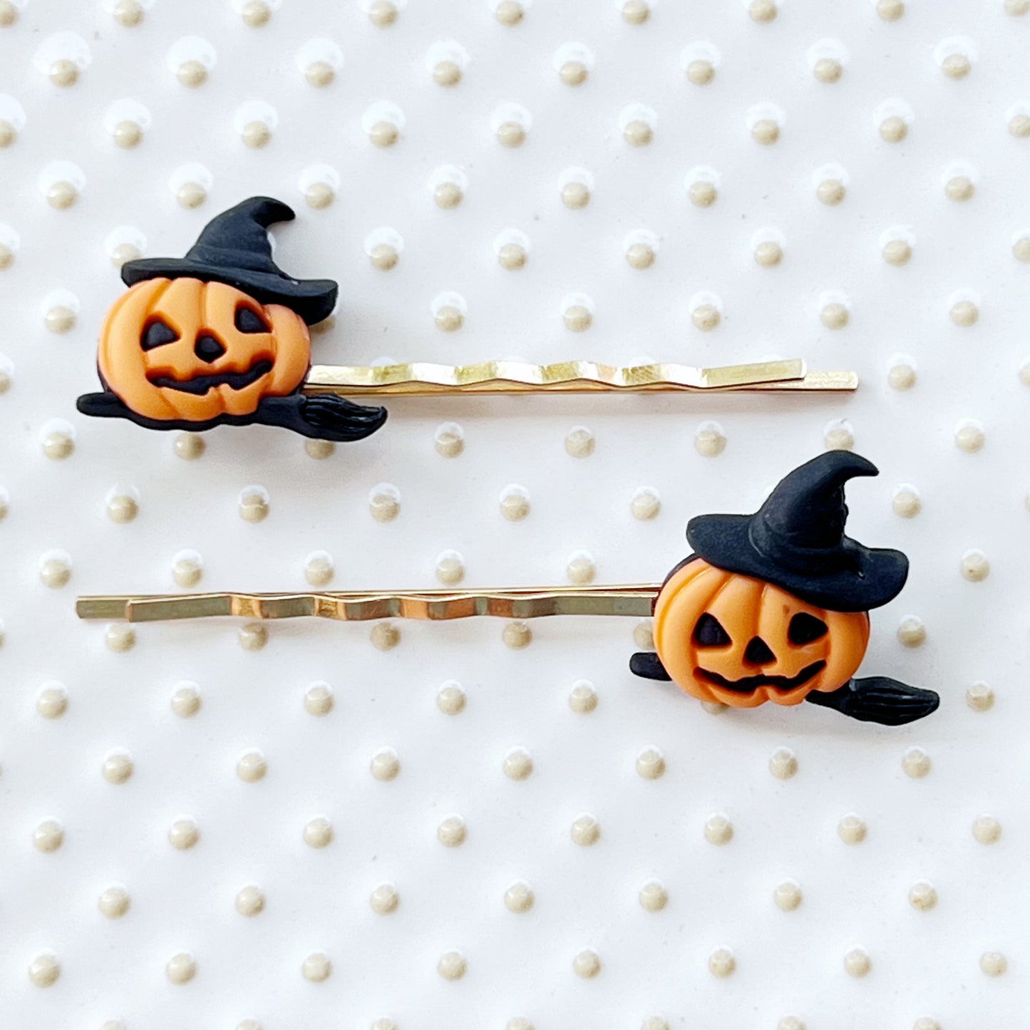 Halloween Pumpkin Witch Hair Pins