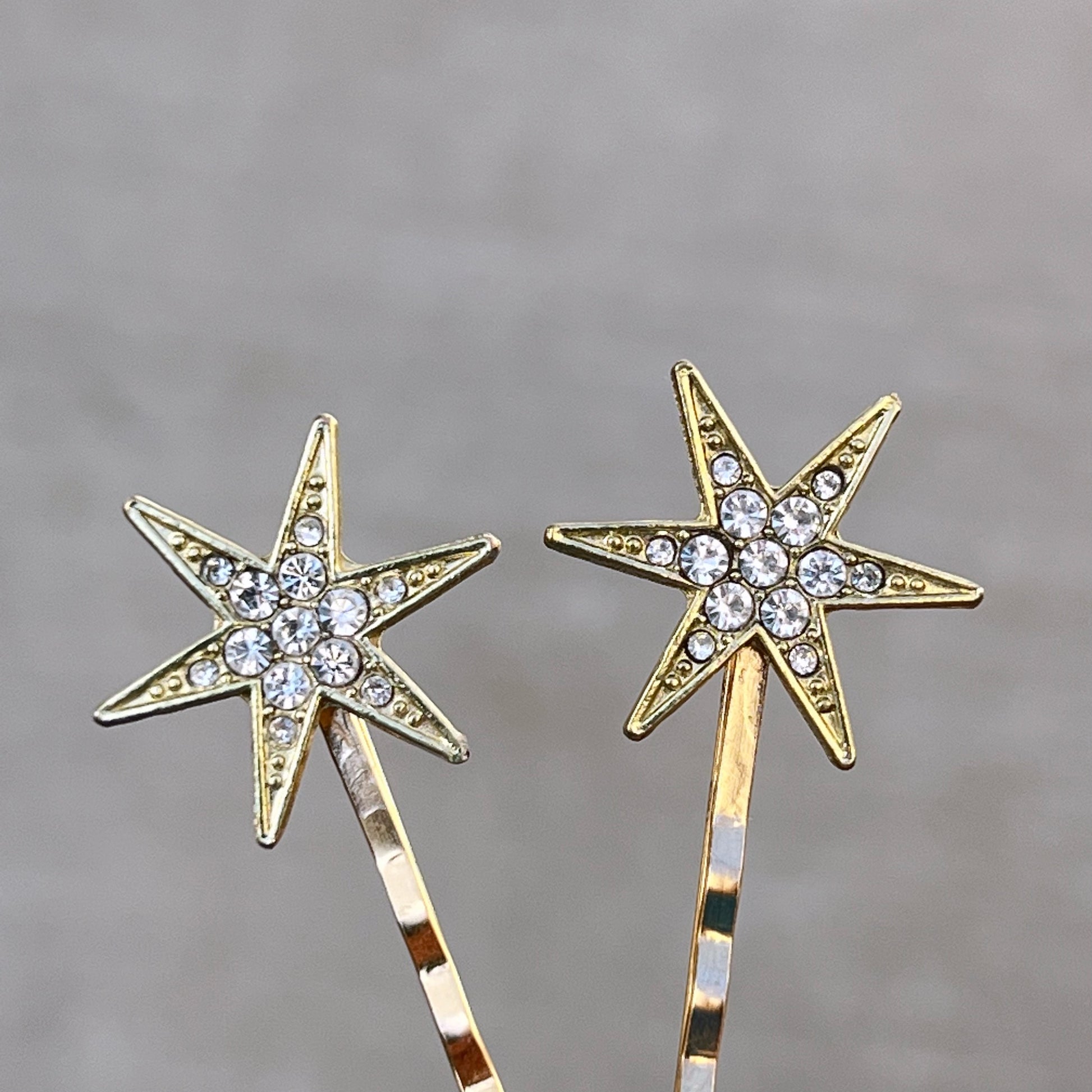 Gold Star Hair Bobby Pins