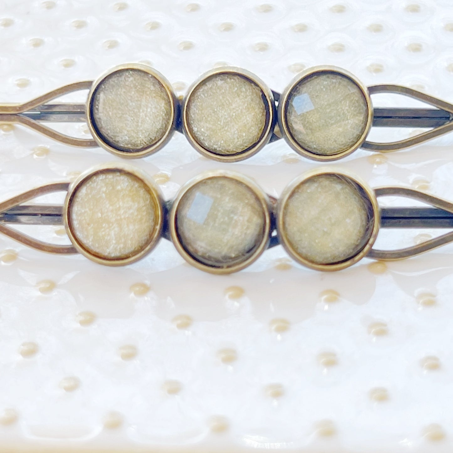 Yellow Glitter Acrylic Hair Pins - Sparkling & Stylish Accessories