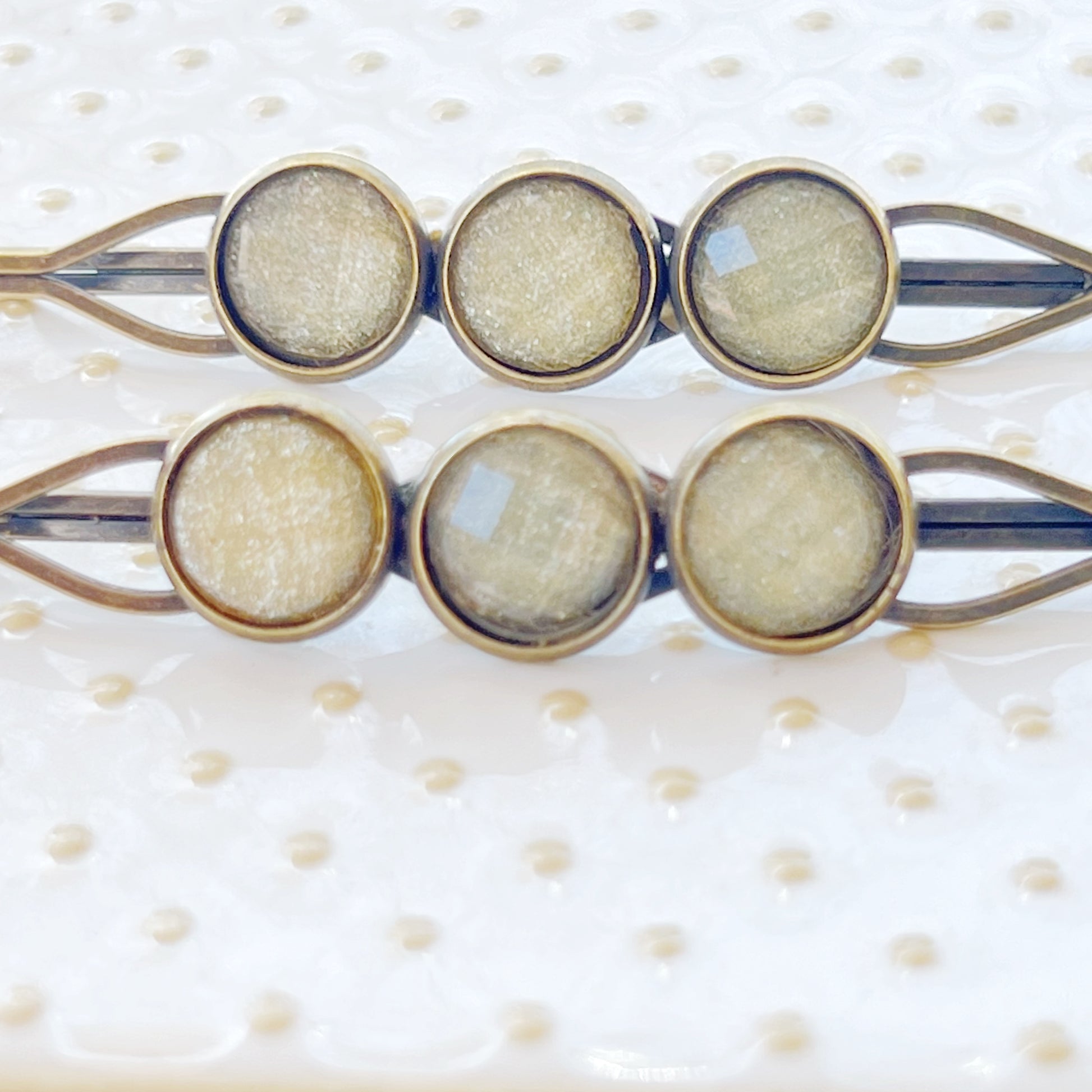 Yellow Glitter Acrylic Hair Pins - Sparkling & Stylish Accessories