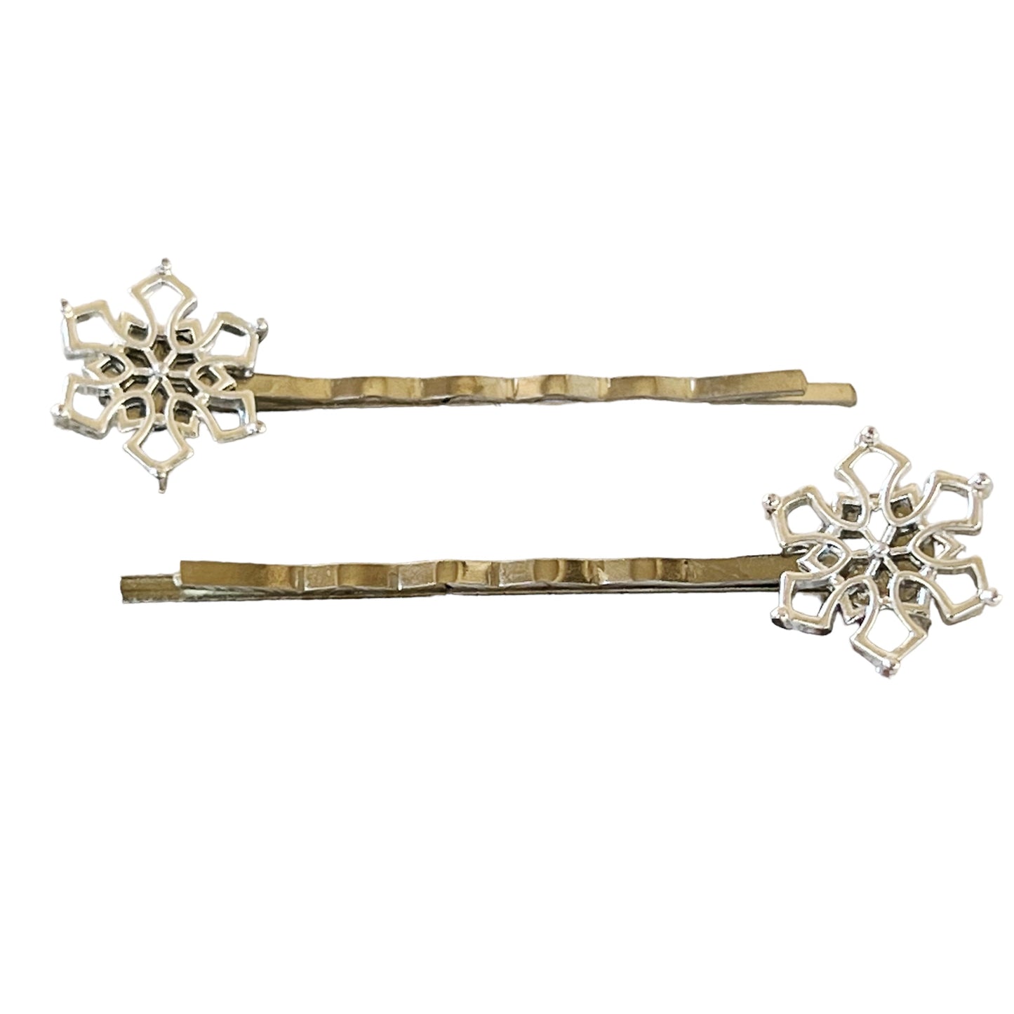 Silver Snowflake Hair Pin
