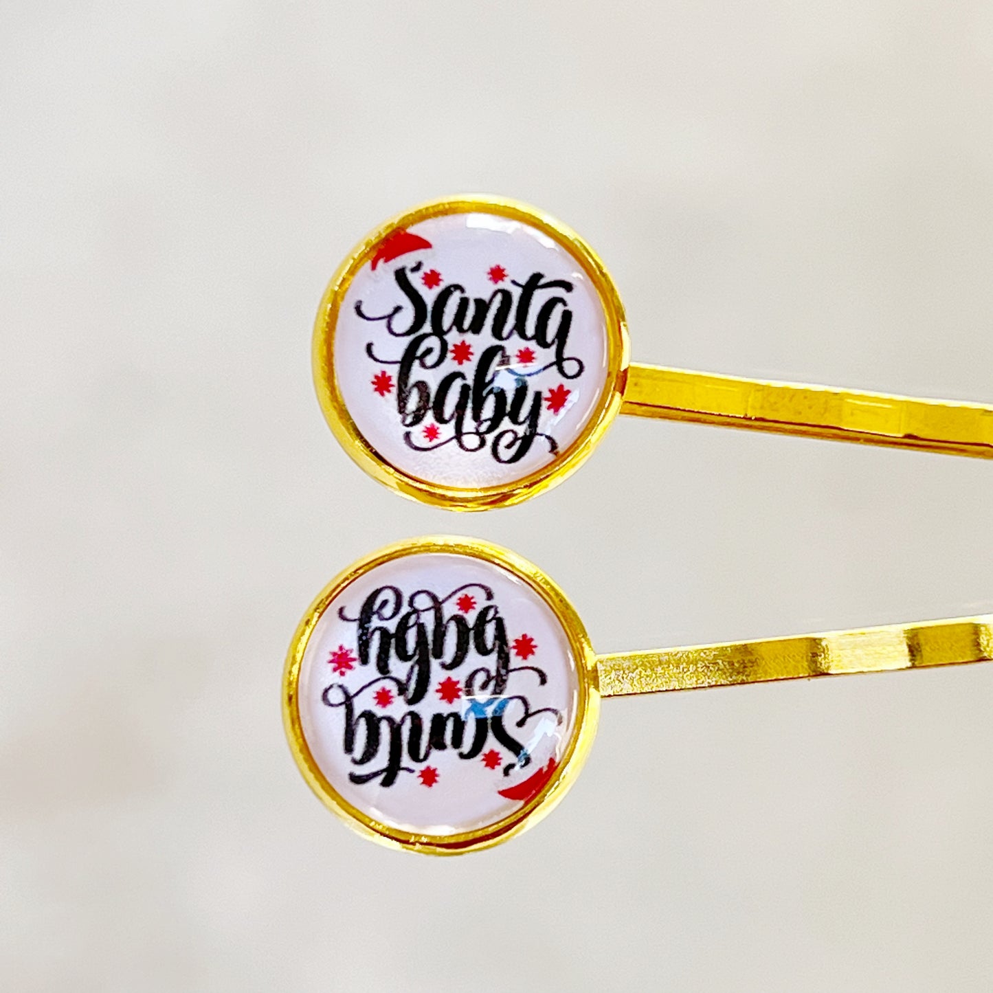Santa Baby Christmas Holiday Bobby Pins