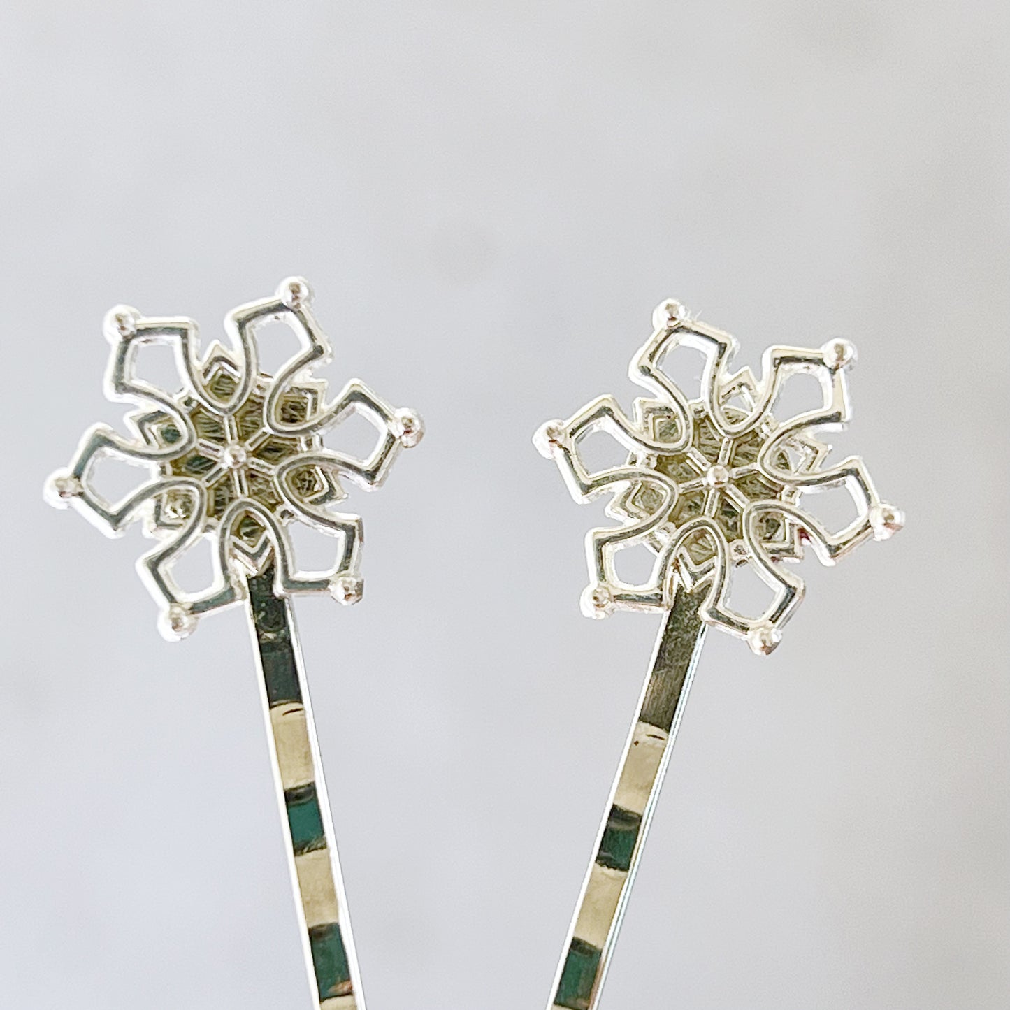 Silver Snowflake Hair Pin