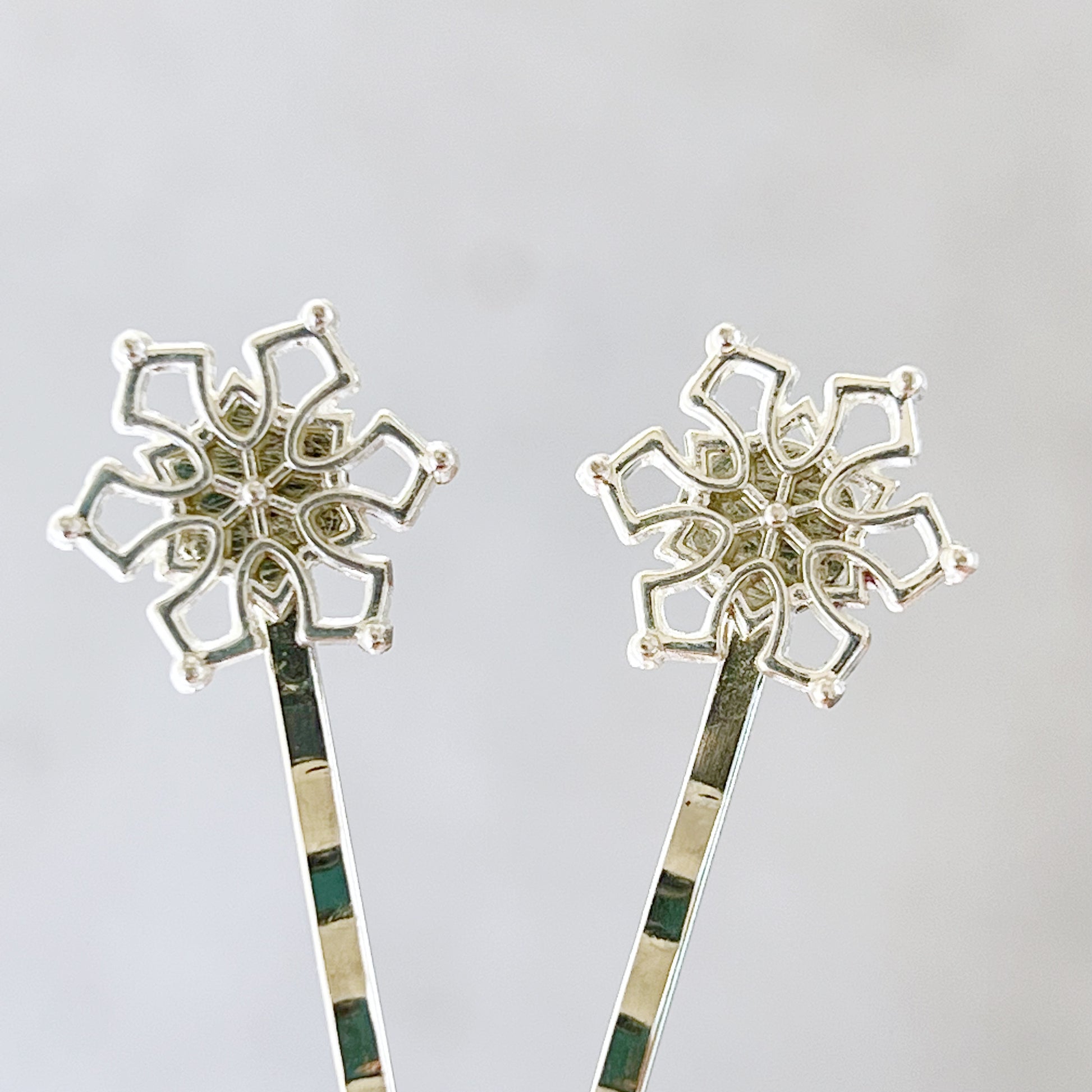 Silver Snowflake Hair Pin