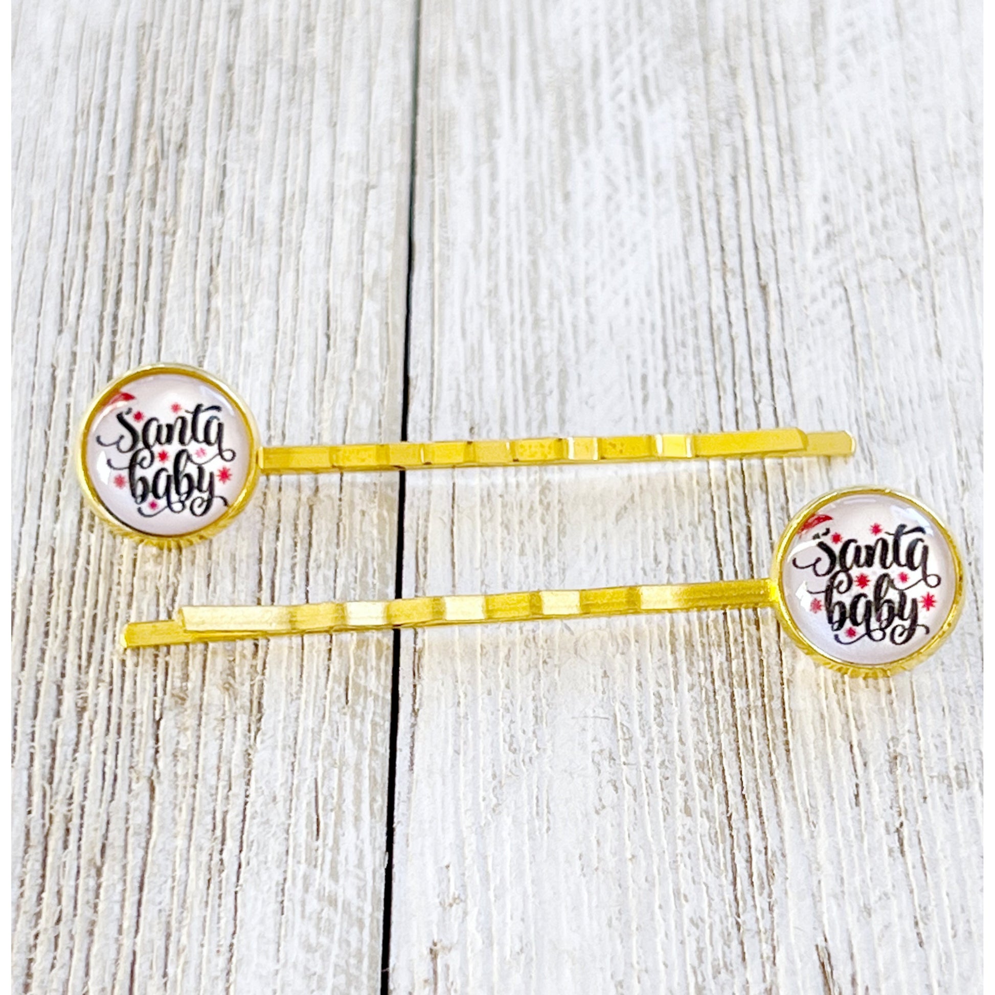 Santa Baby Christmas Holiday Bobby Pins