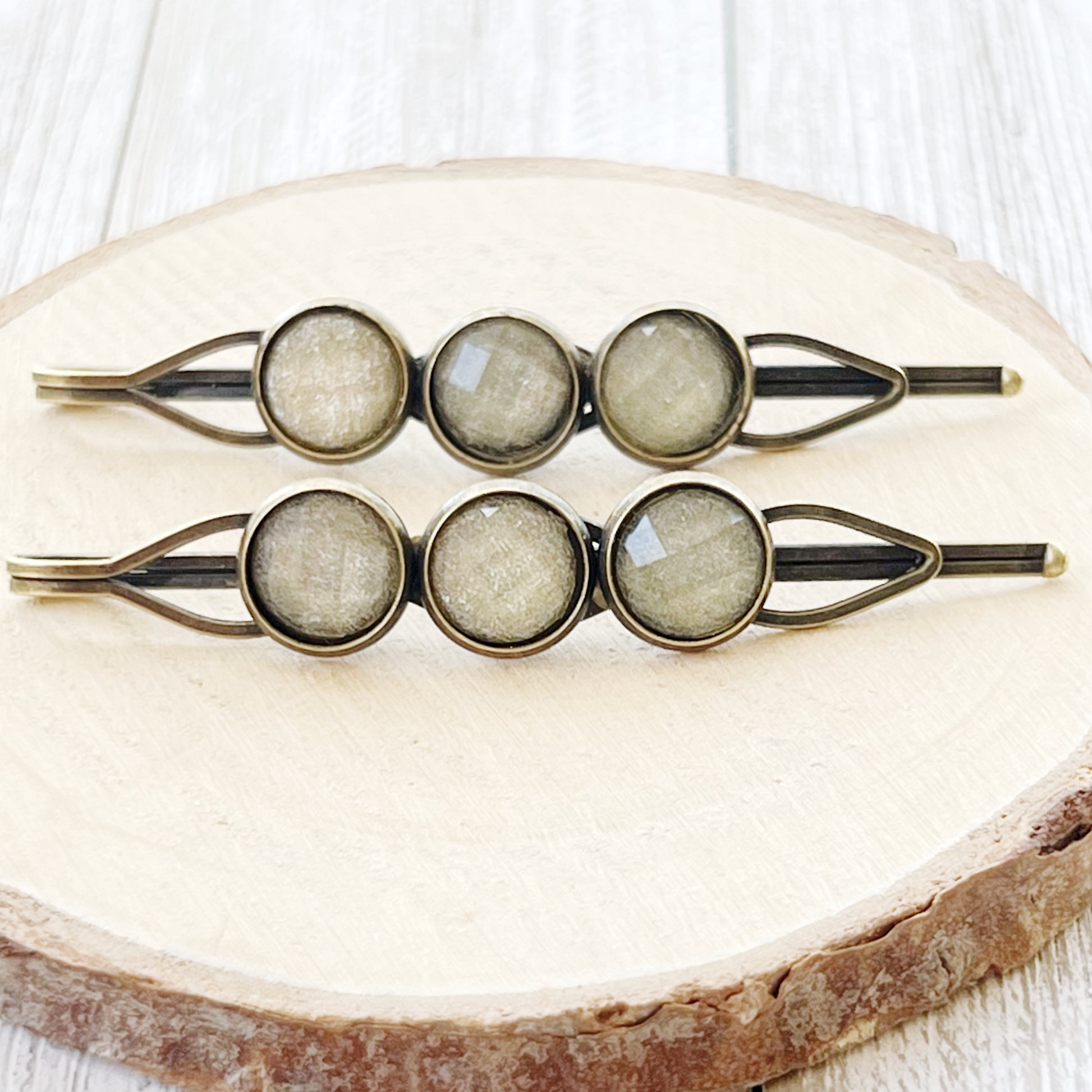 Yellow Glitter Acrylic Hair Pins - Sparkling & Stylish Accessories