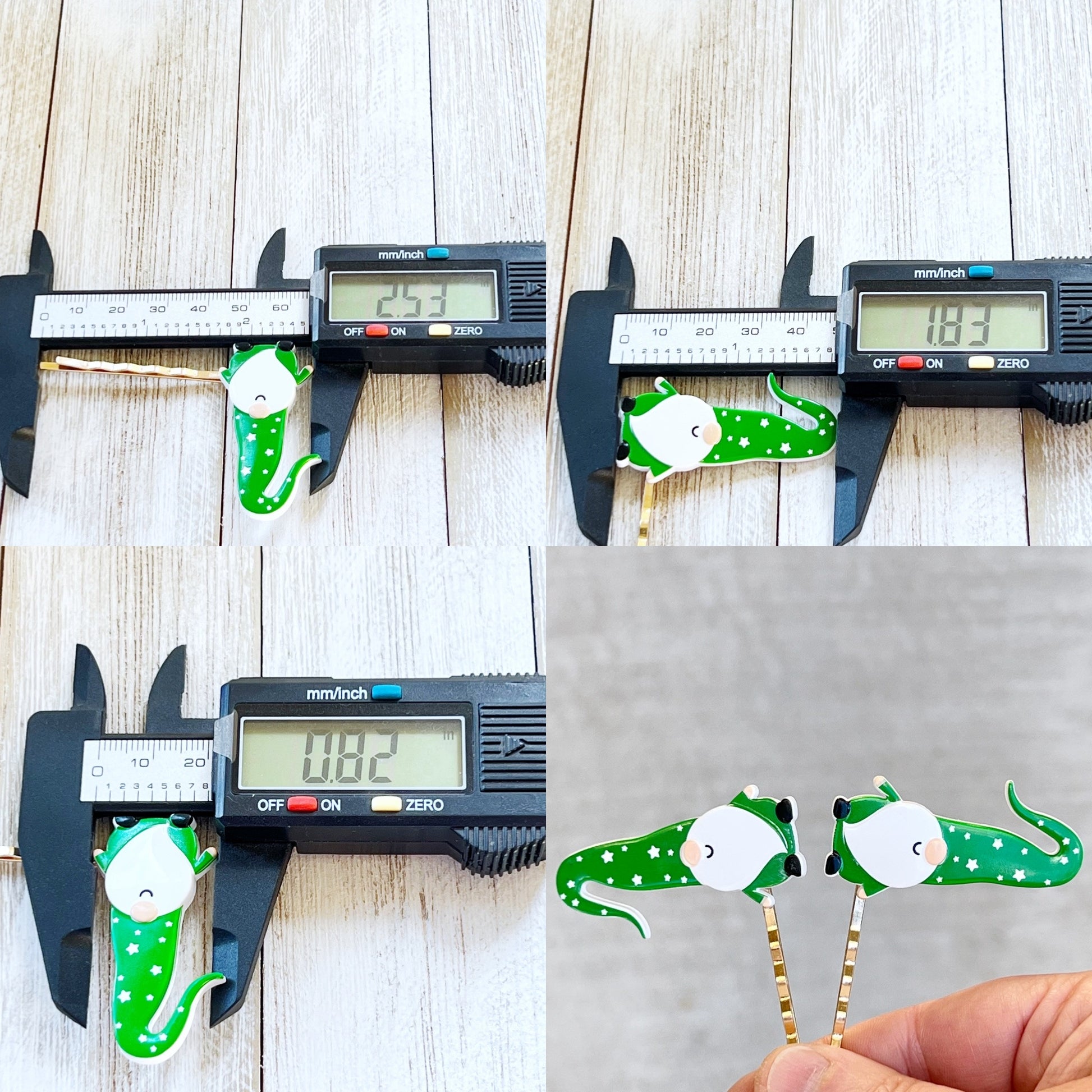 Green Gnome Christmas Hair Pins