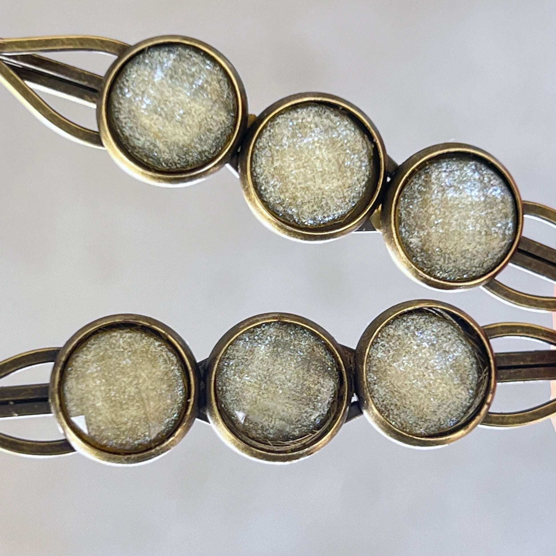 Yellow Glitter Acrylic Hair Pins - Sparkling & Stylish Accessories