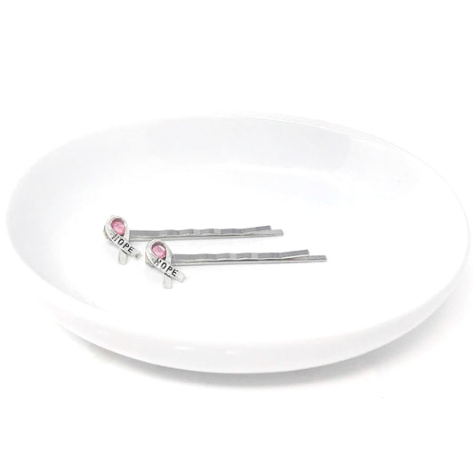 Pink Hope Breast Cancer Awareness Hair Pins